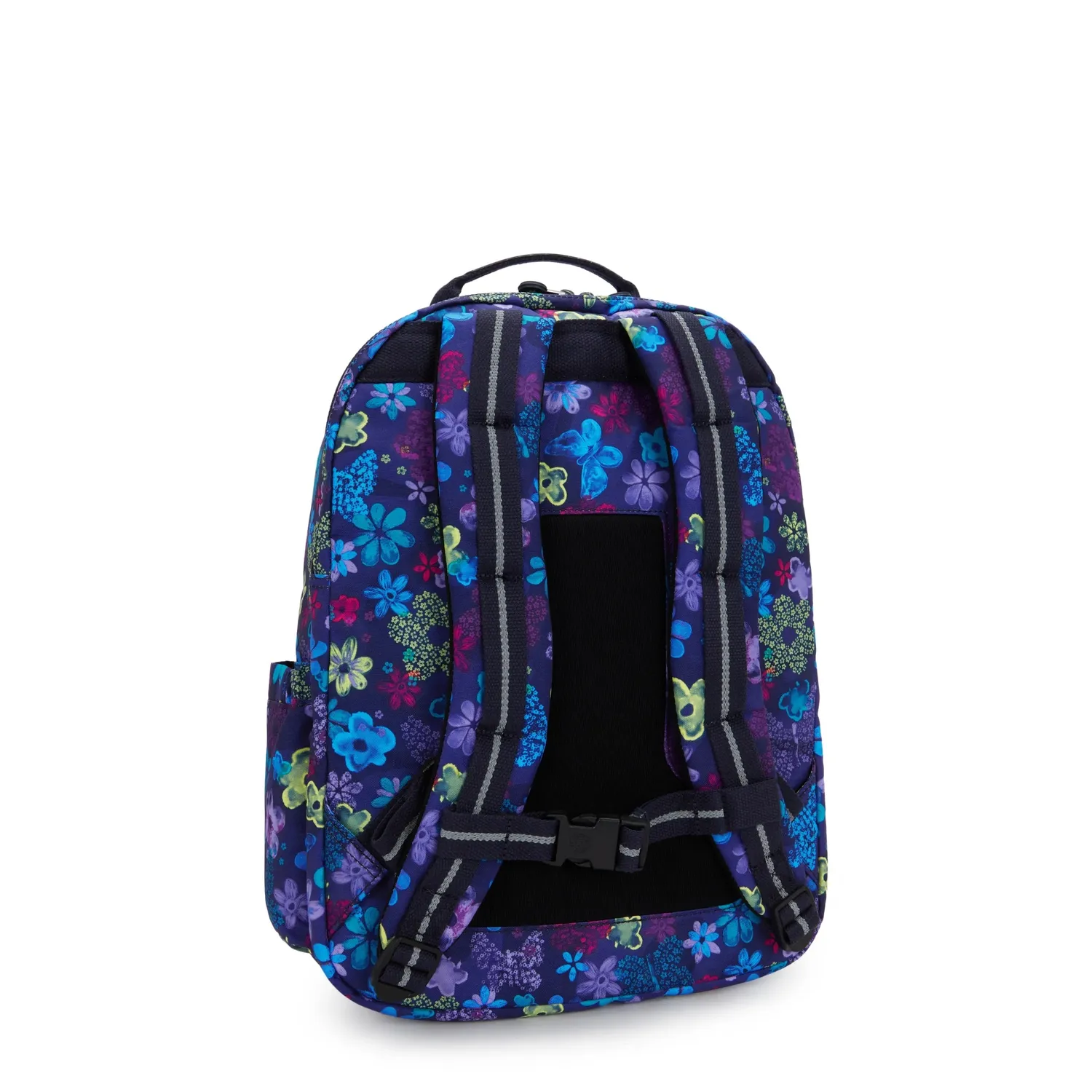 Kipling Seoul College Extra rugzak Dark Flower Stamp 15" 