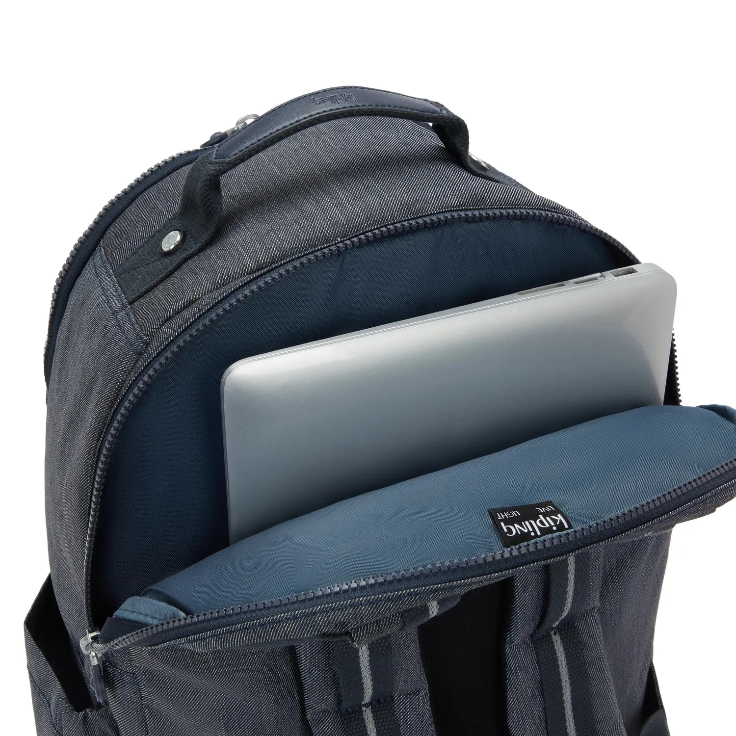 Kipling Seoul College Extra rugzak Marine Navy groot 15 inch