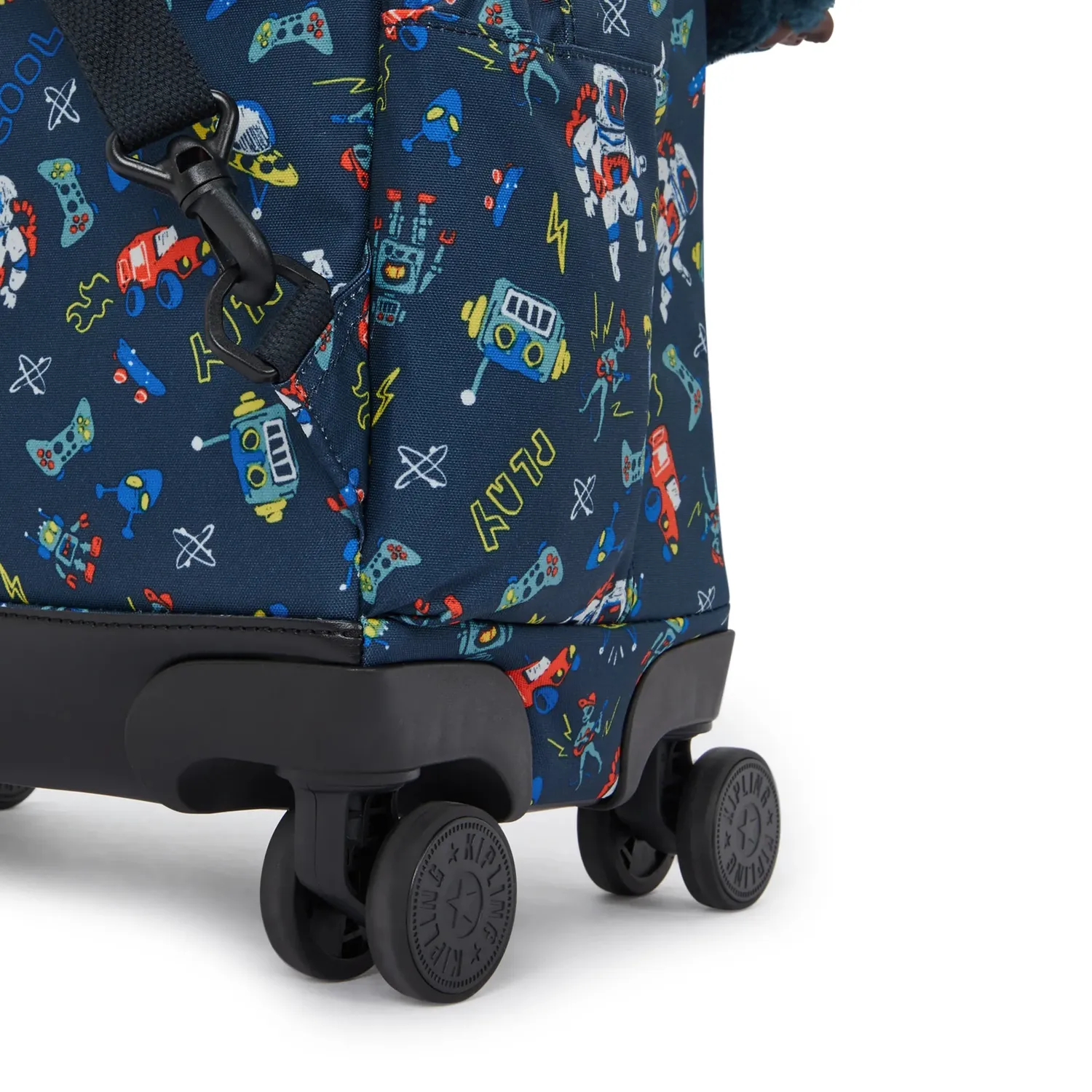 Kipling New Zea rugzak met wielen Space Game groot laptopvak