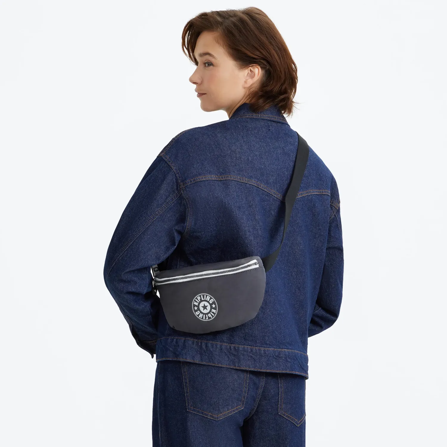 Kipling Fresh Lite heuptas Moonlit Grey Combo klein waterafstotend