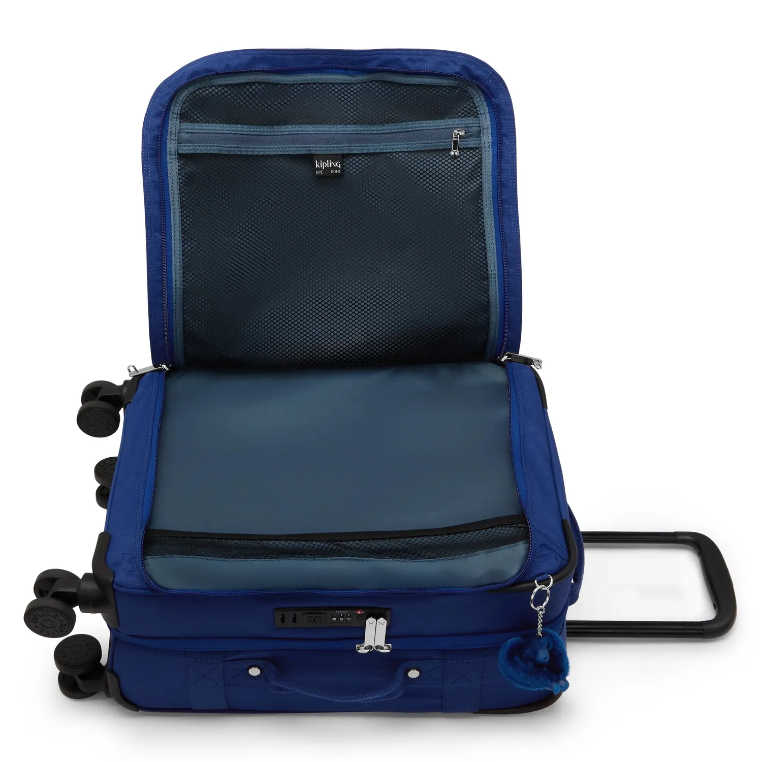 Kipling Spontaneous S koffer Klein Diamond Wave Emboss cabine