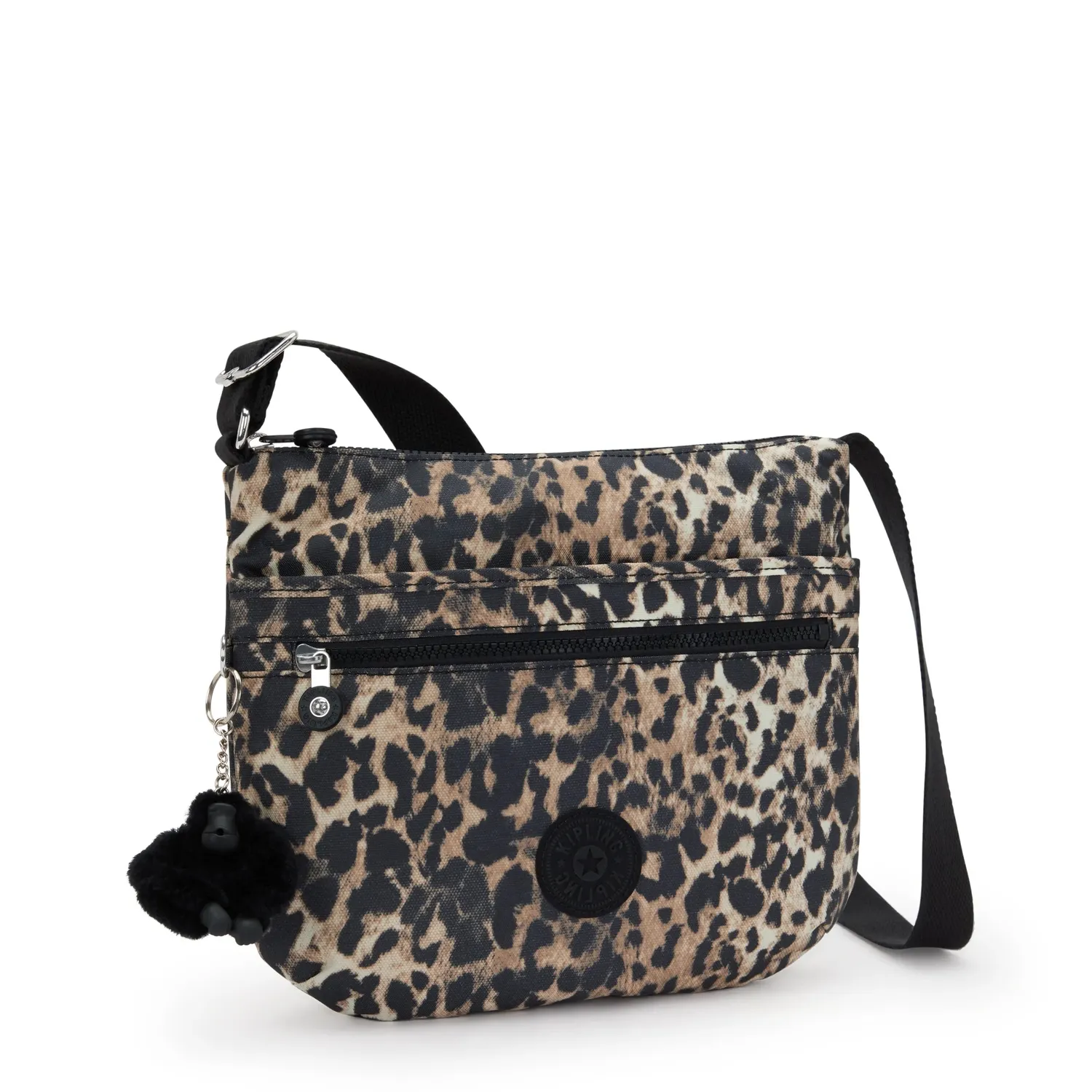 Kipling Arto crossbody tas Wild Leopard Medium dierenprint