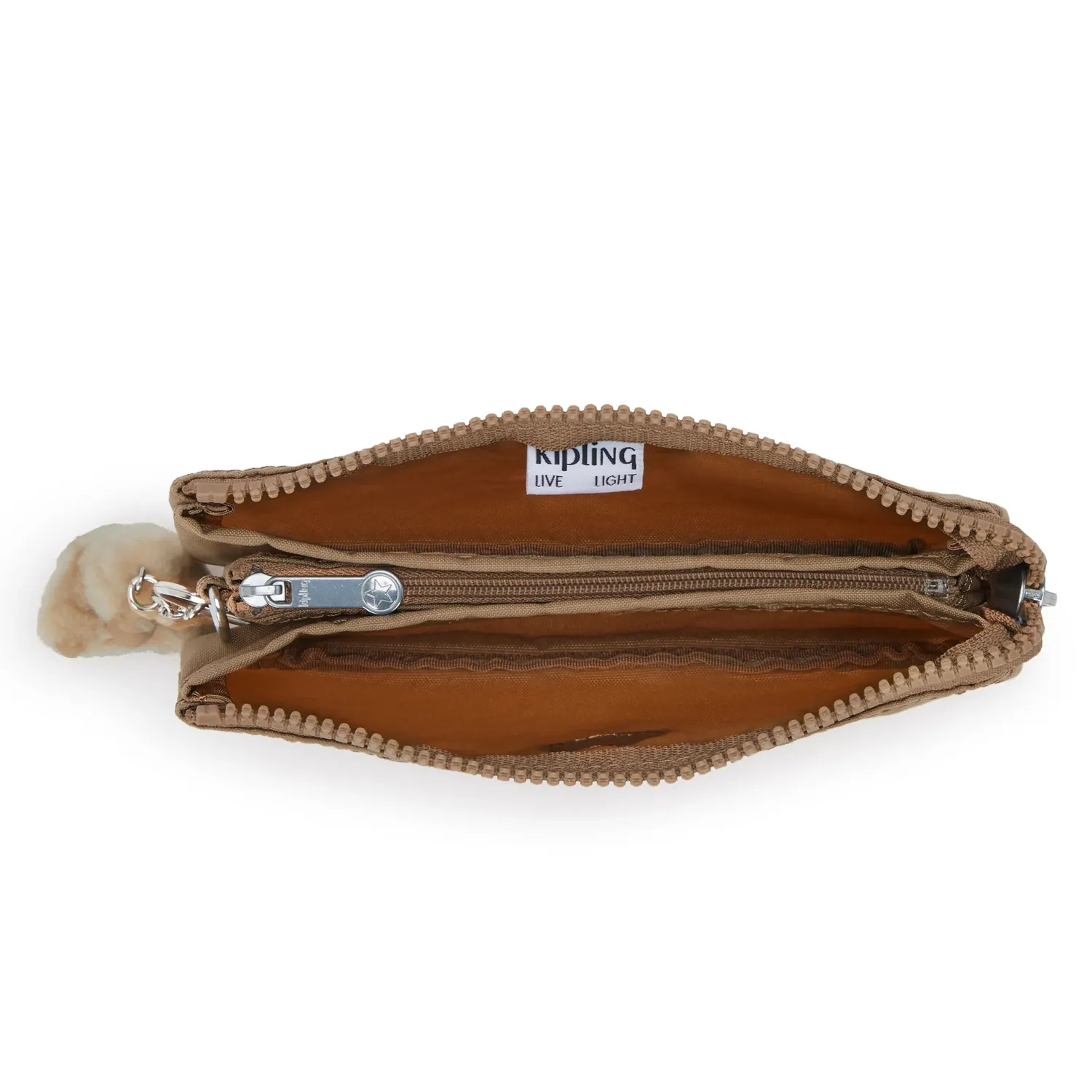 Kipling Creativity L etui Groot Early Tan effen beige