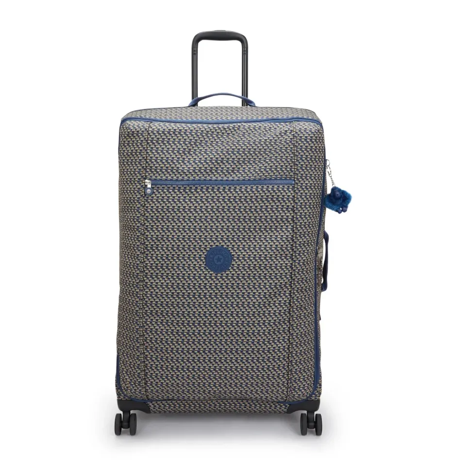 Kipling Jet L koffer Blue on Wire groot