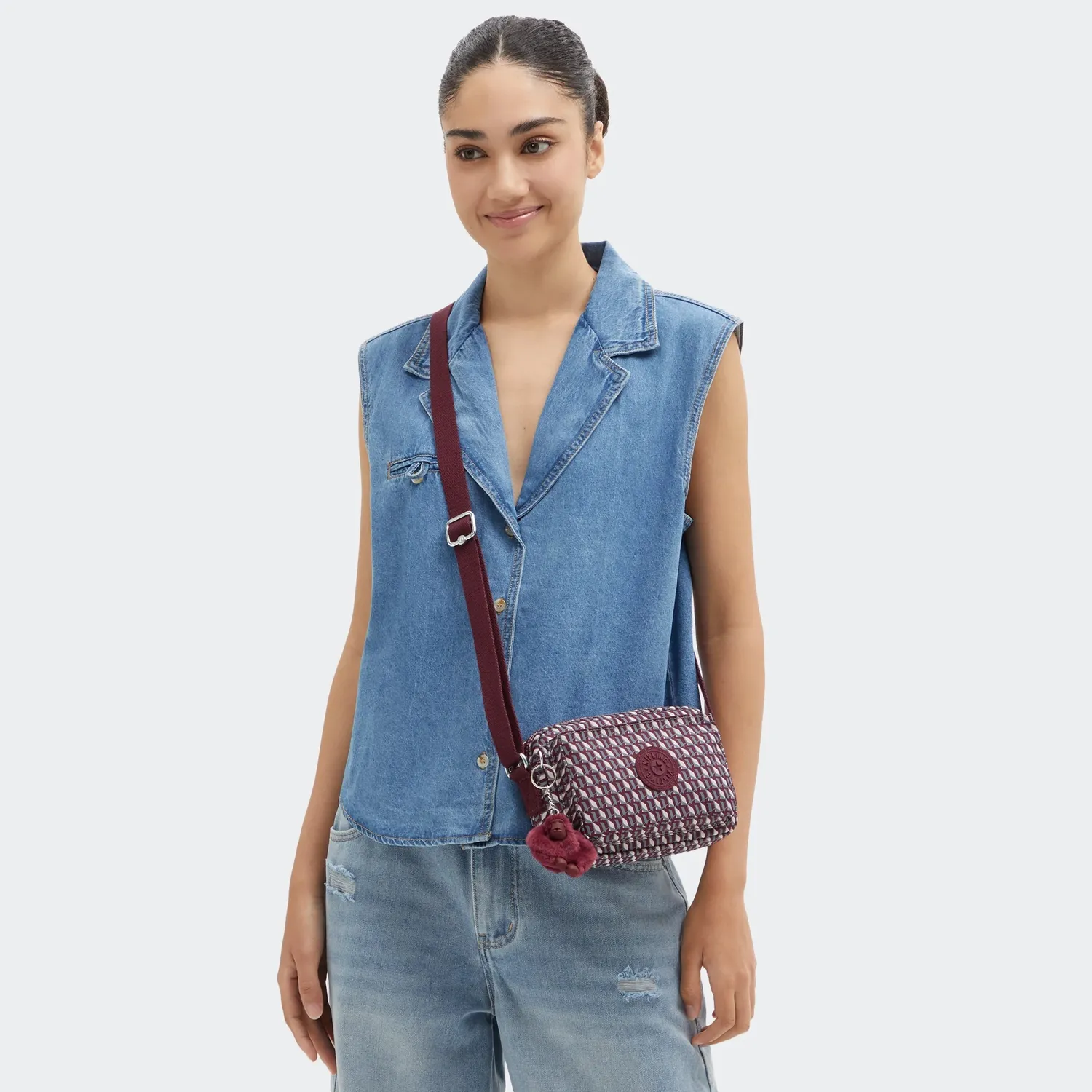Kipling Abanu Crossbody Tas Klein 3DK ritsvakken