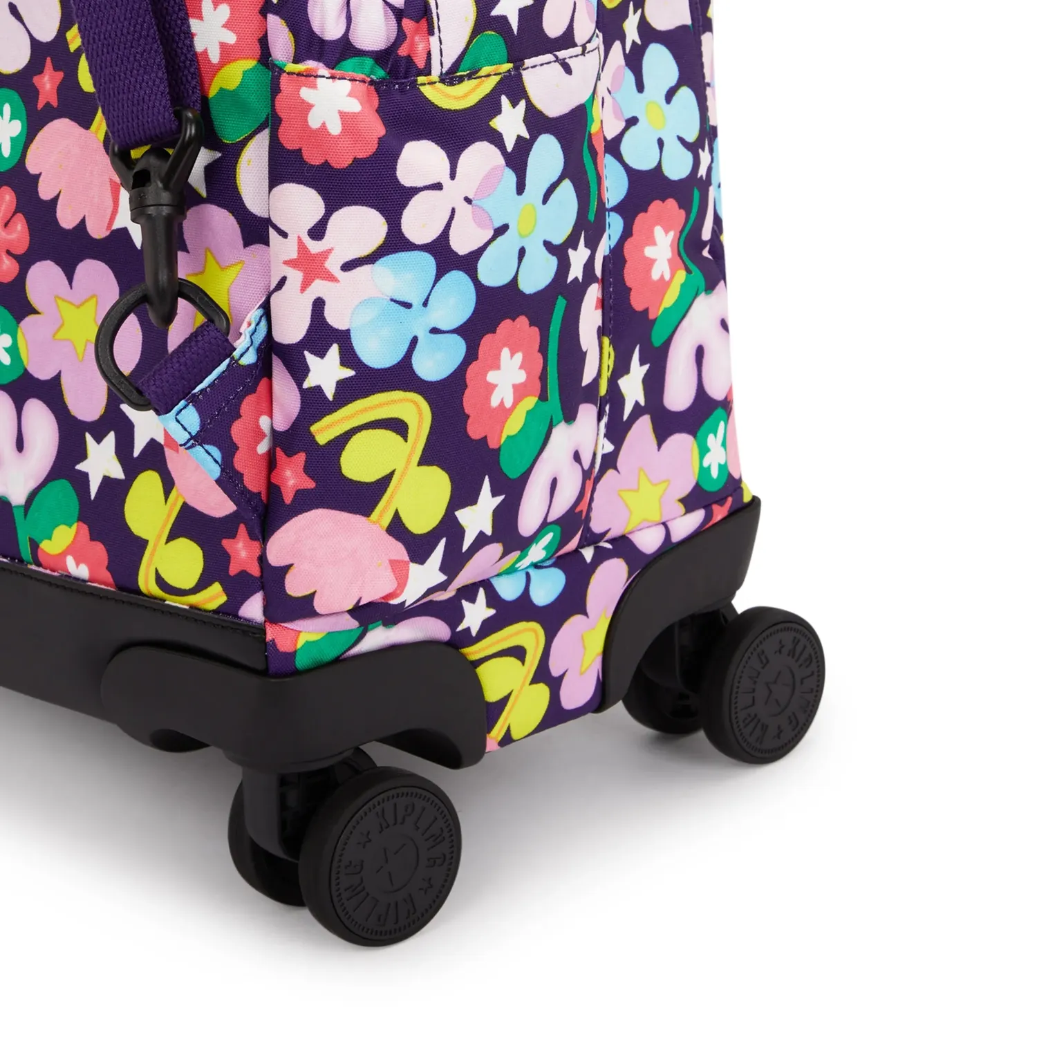Kipling New Zea rugzak Fairy Flower groot met wielen