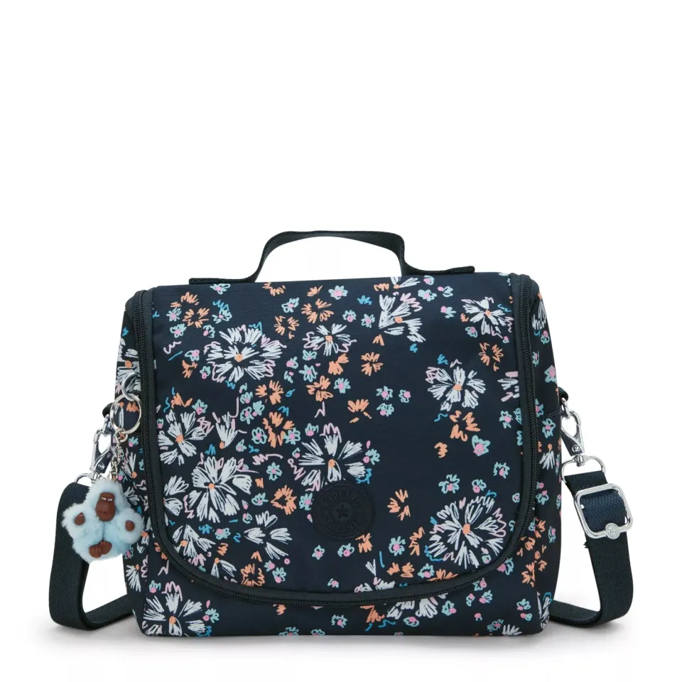 Kipling New Kichirou lunchtas Flower Field groot trolleybevestiging