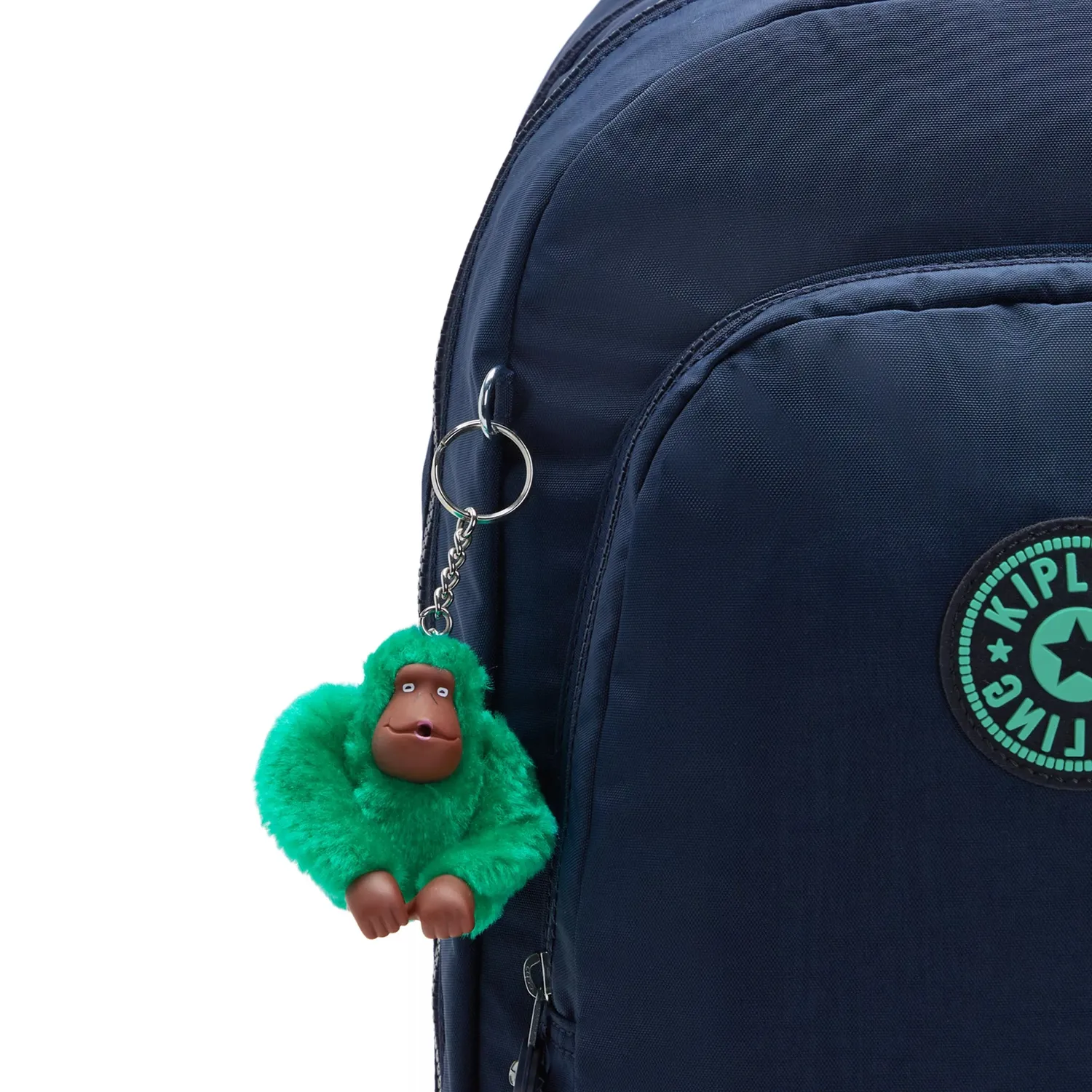 Kipling Class Room rugzak Groot Blue Green Block 15 inch