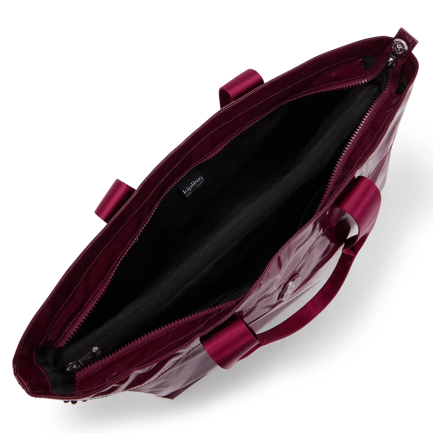Kipling Colissa Up tas High Gloss Wine Groot laptop
