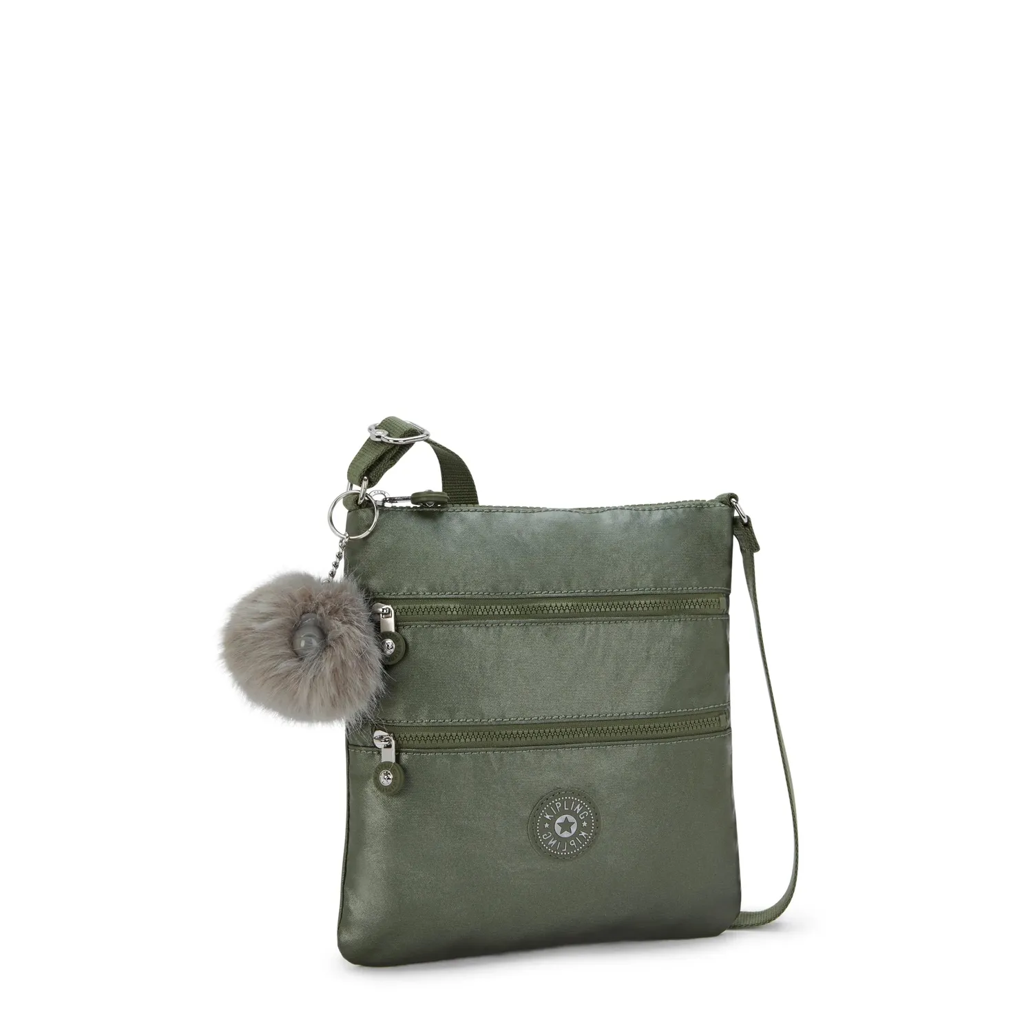 Kipling Keiko crossbody Connect Green Met GG klein