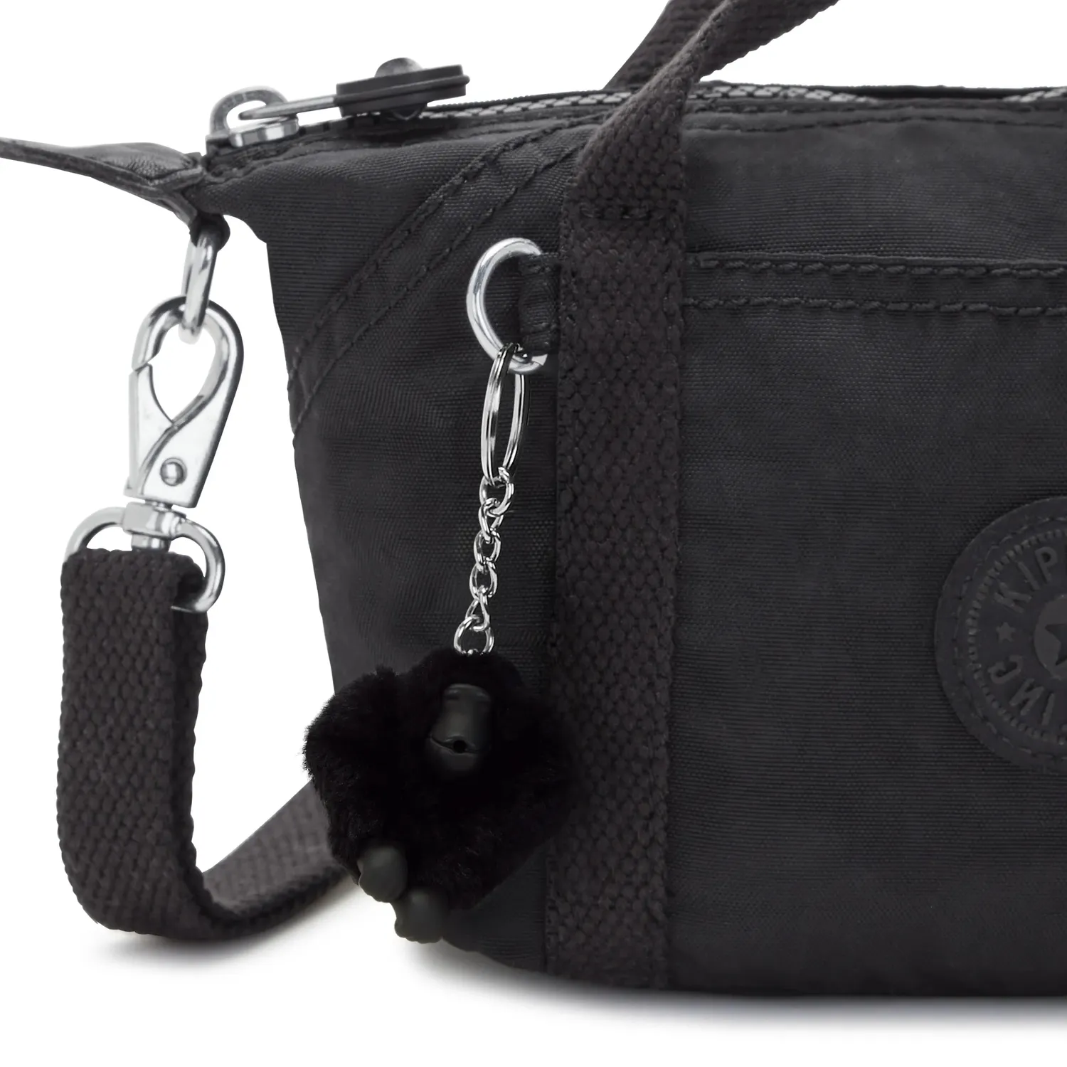 Kipling Art Compact crossbody tas black noir klein waterafstotend