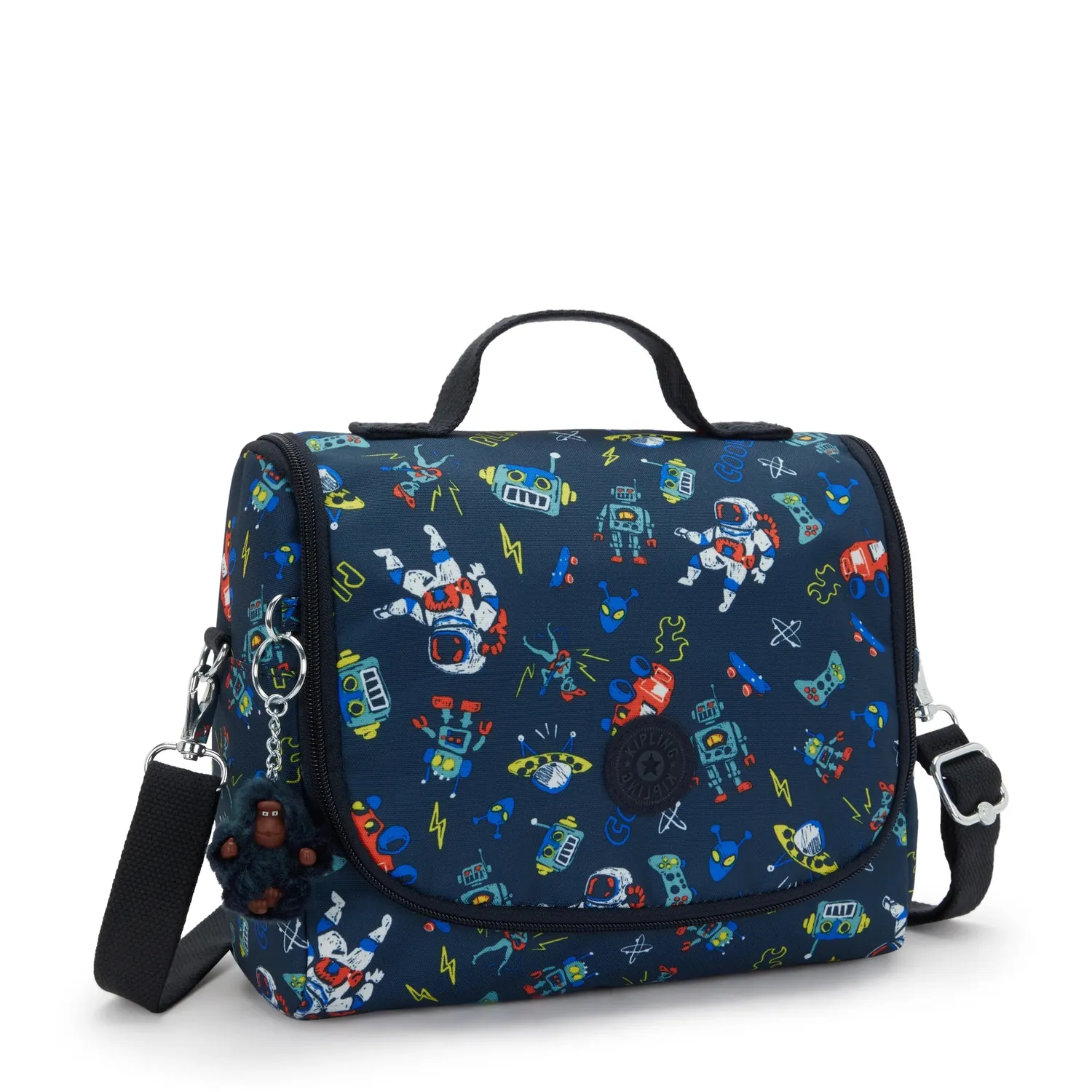 Kipling New Kichirou lunchtas Space Game Groot met print