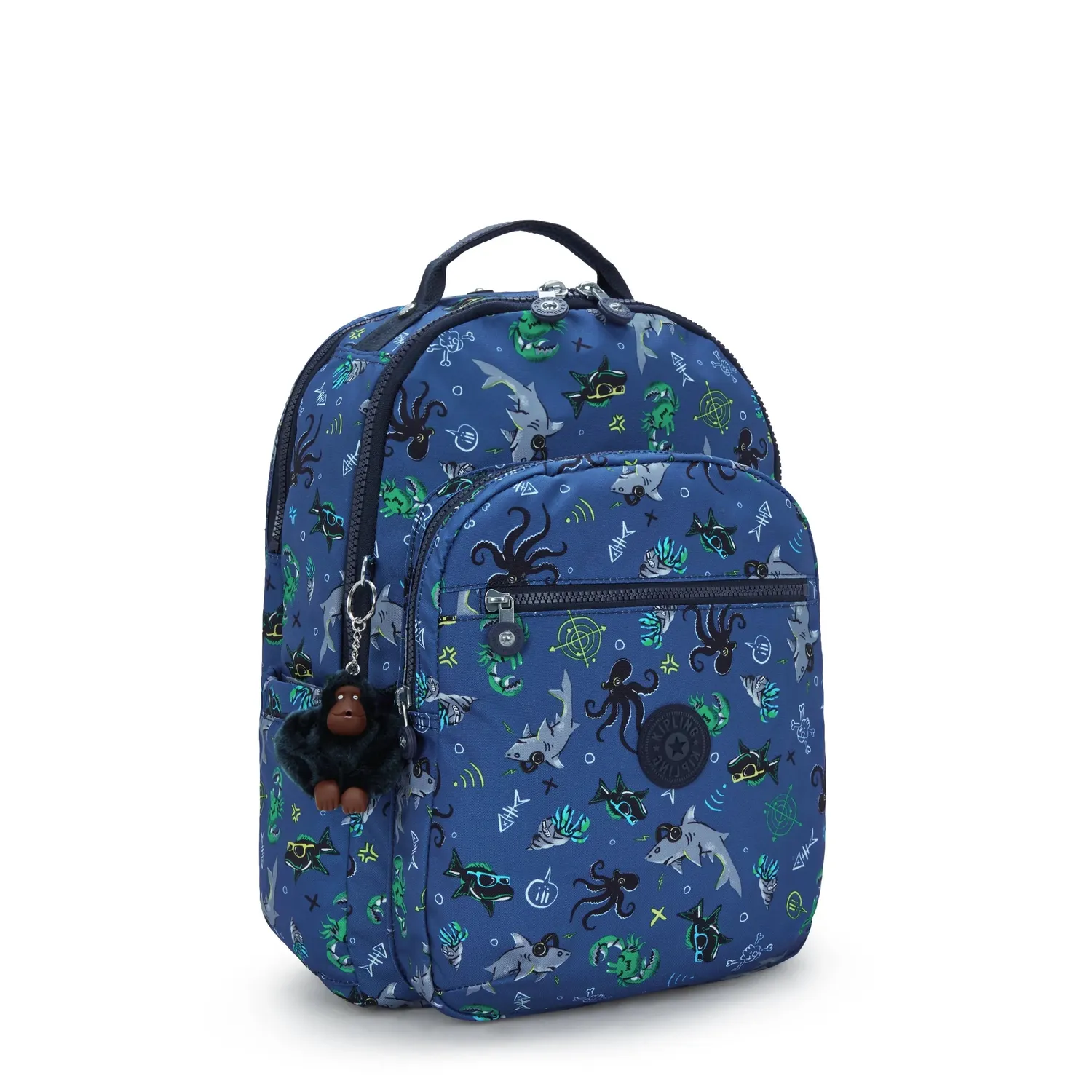 Kipling Seoul Lap rugzak Undersea Party 15 inch