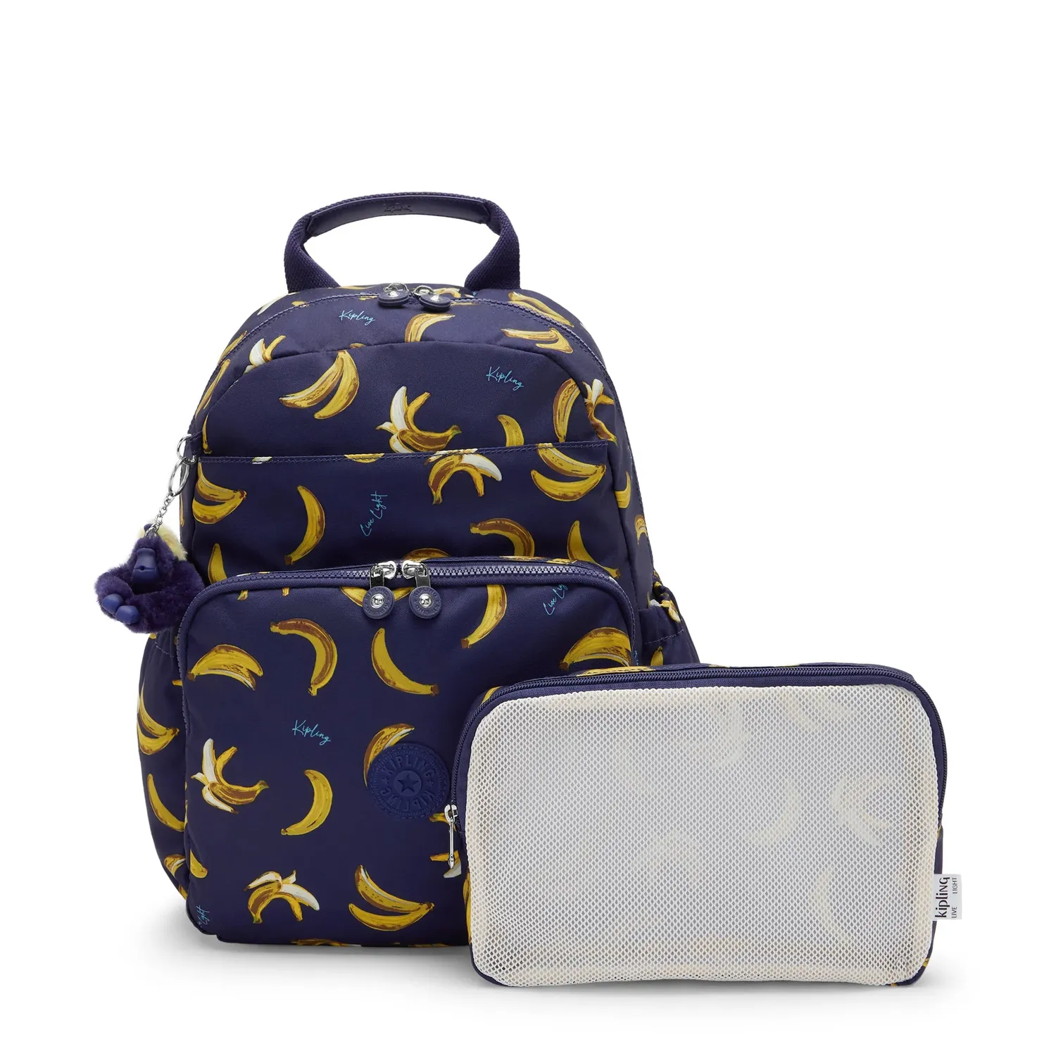 Kipling Maisie babyrugzak Baby Banana Print medium