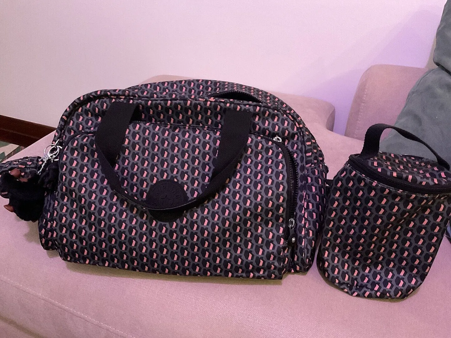 Kipling Camama luiertas Tiny Green Air groot verschoningsmat