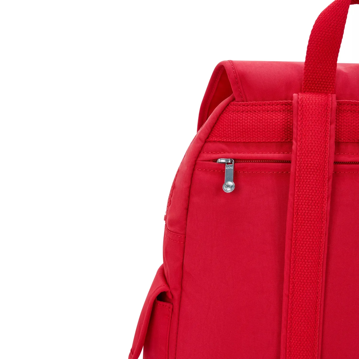 Kipling City Pack rugzak Red Rouge medium met veel vakken