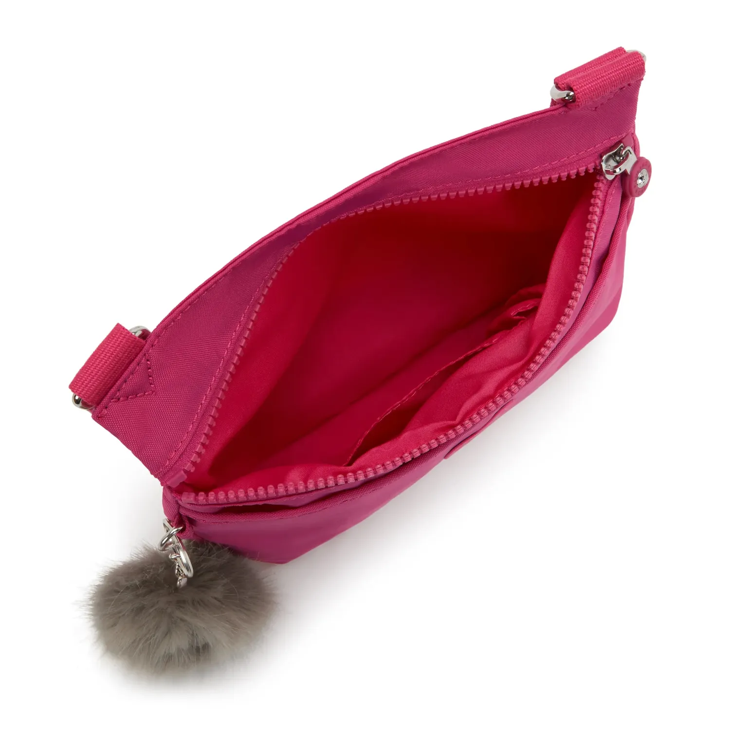 Kipling Emmylou schoudertas Escape Fuchsia GG klein lichtgewicht