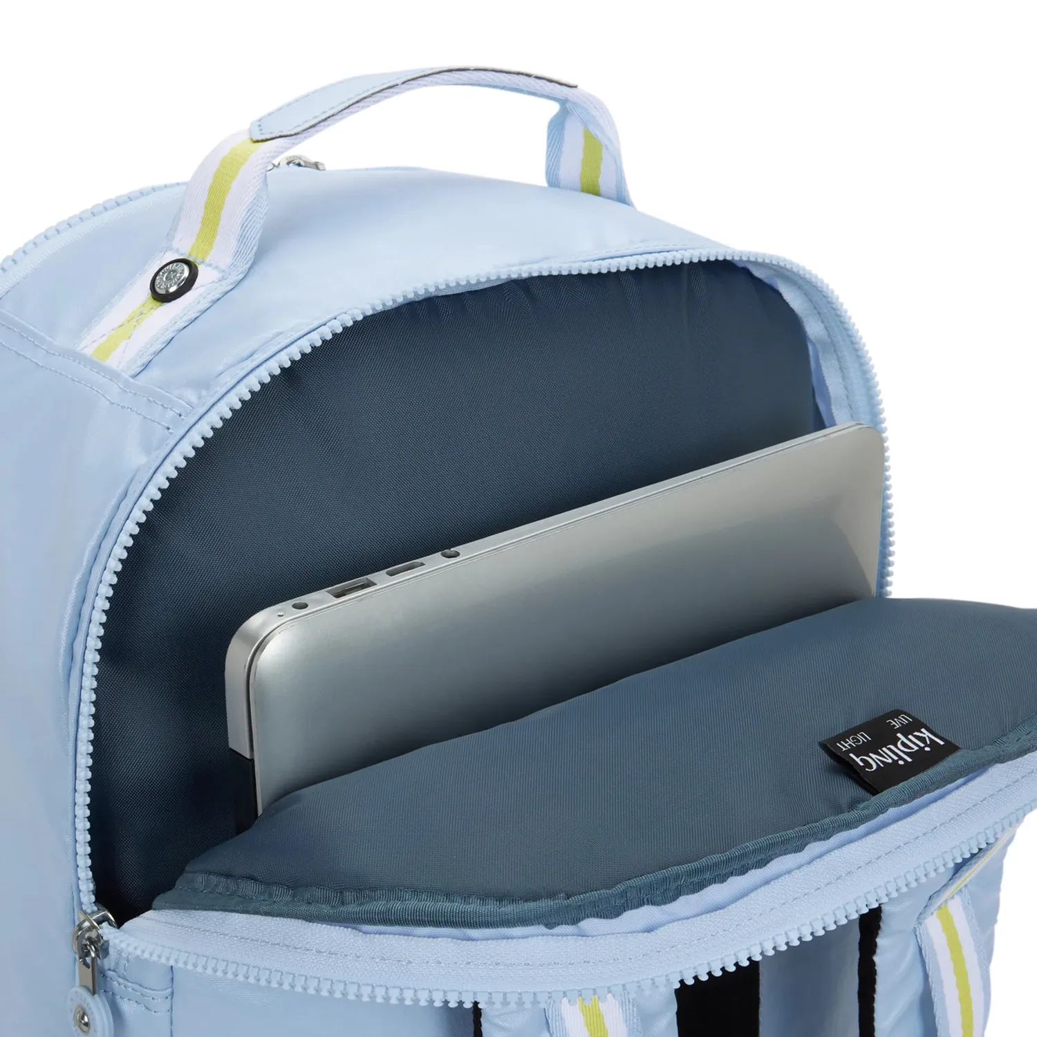 Kipling Seoul College Extra rugzak groot Clear Sky 15 inch