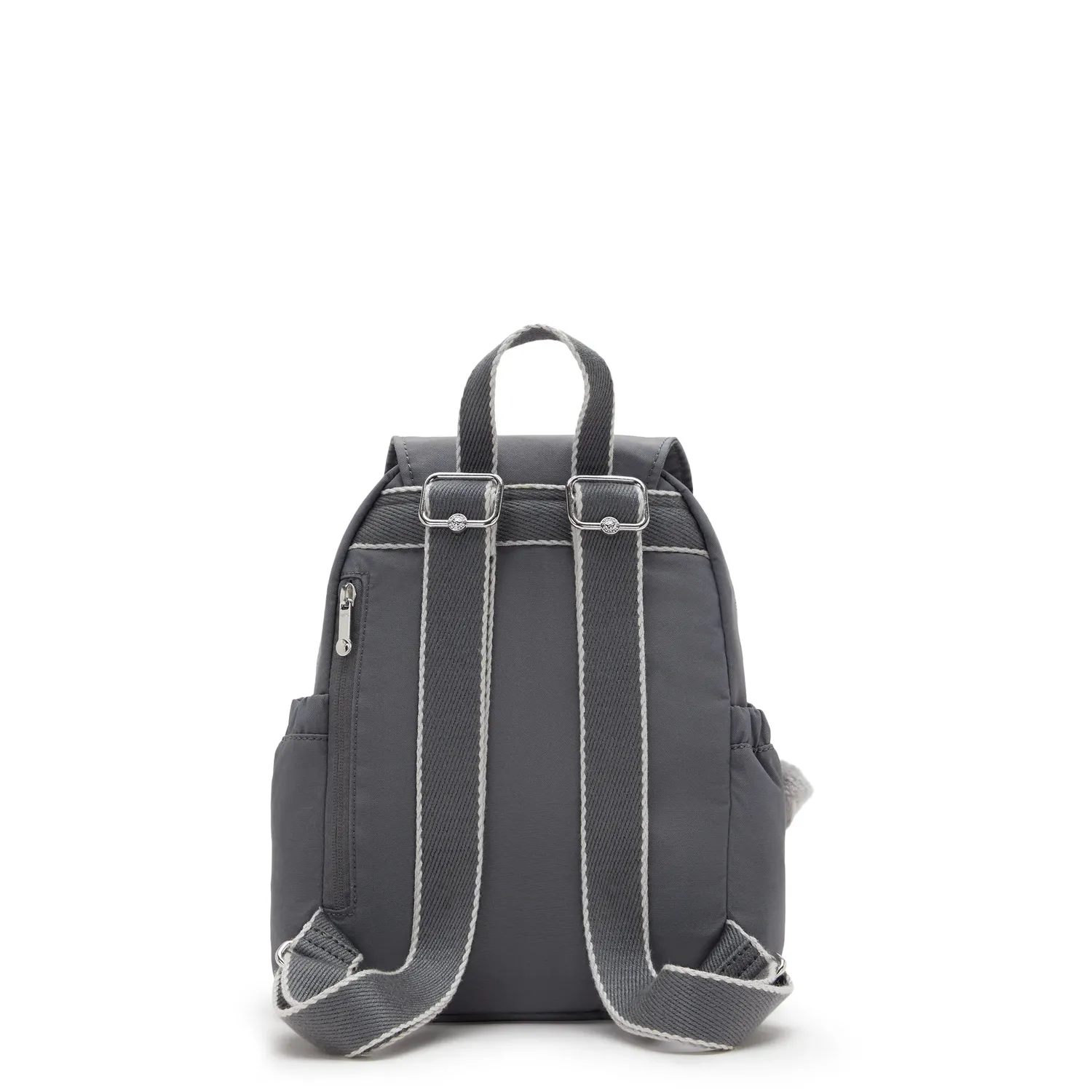 Kipling City Pocket Mini rugzak Moonlit Grey klein met klep