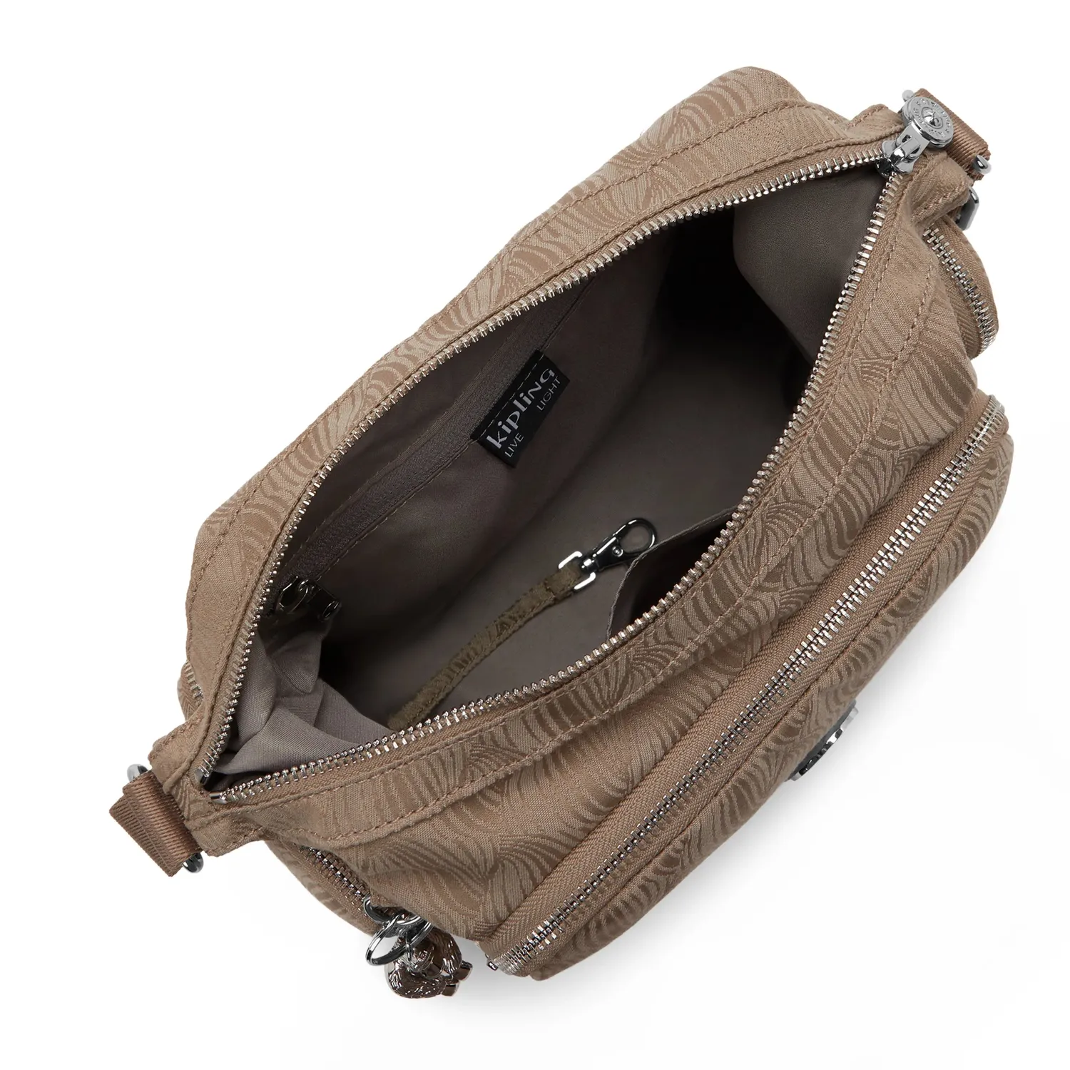 Kipling Gabb S crossbodytas Medium Diamond Wave Jacquard trekkoord