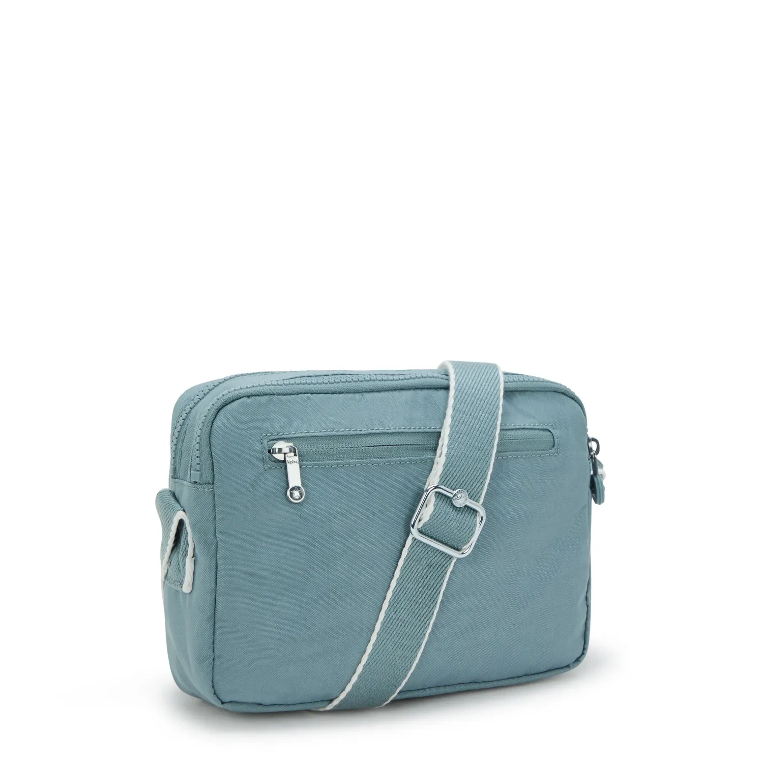 Kipling Abanu M crossbody tas Relaxed Grey Medium dubbel vak