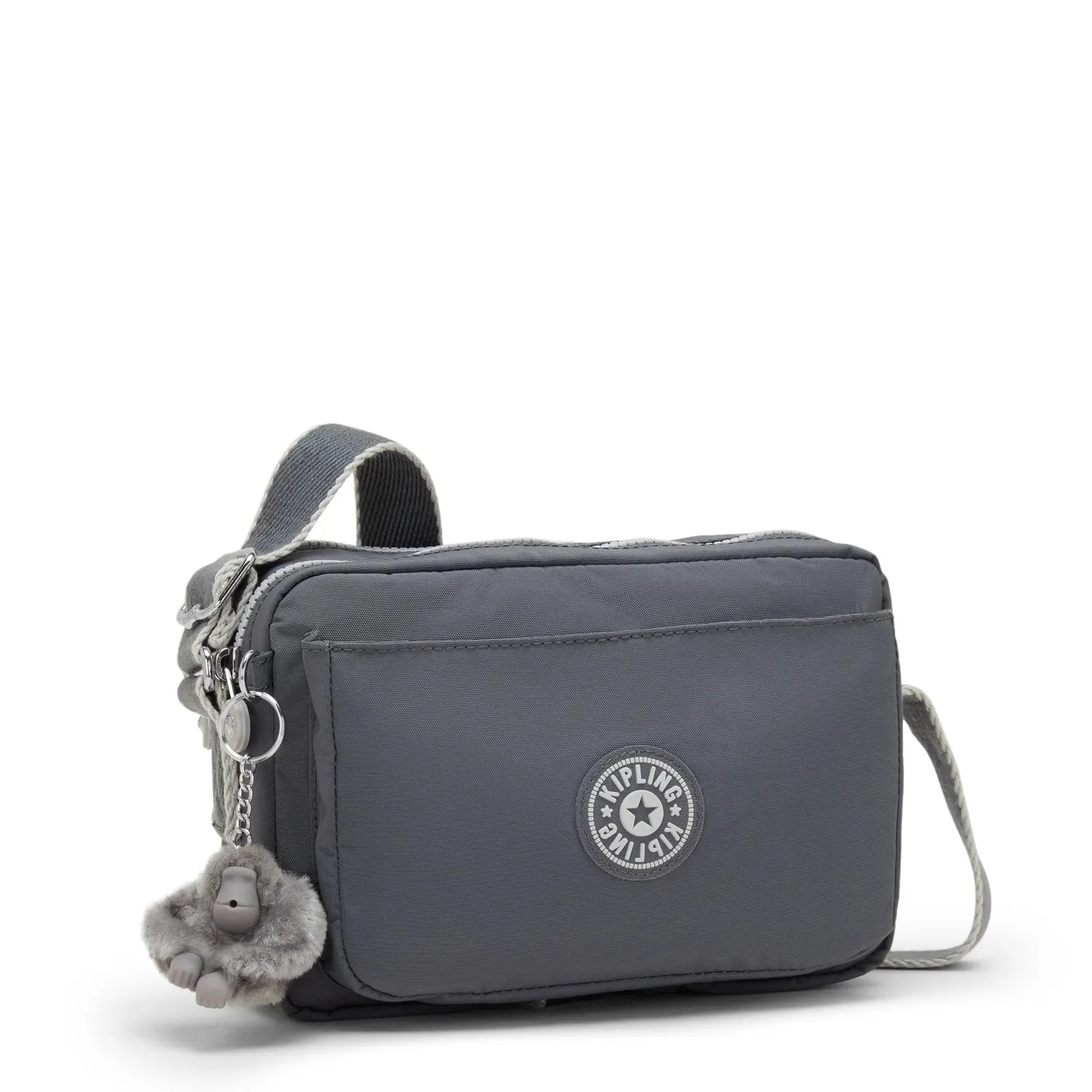 Kipling Abanu M schoudertasje Medium Moonlit Grey lichtgewicht