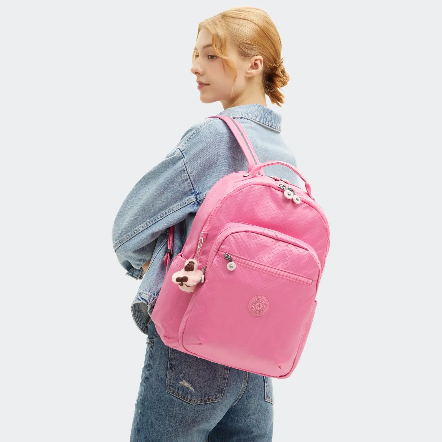 Kipling Seoul Lap rugzak Pink Mermaid 15 inch
