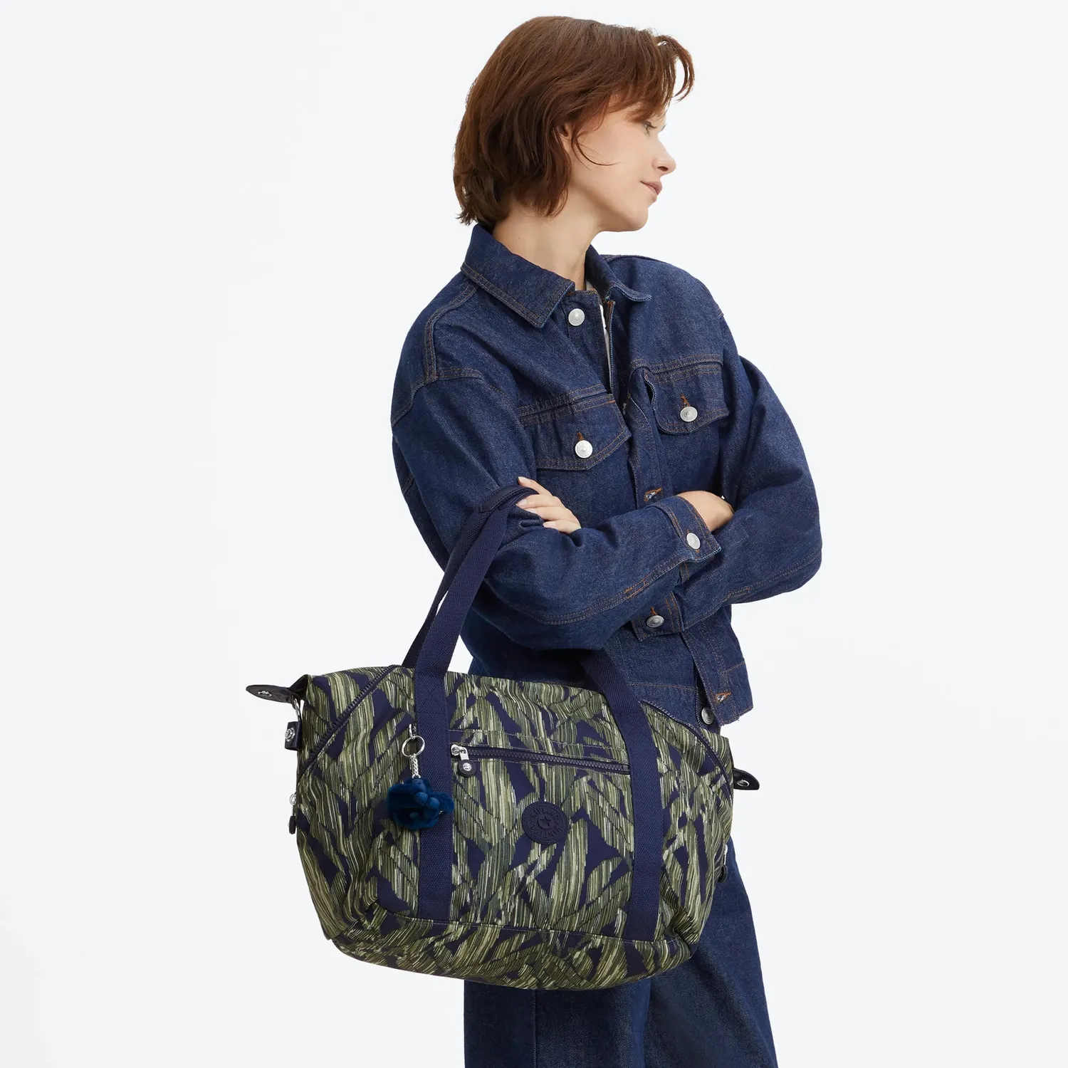 Kipling Art tas medium Striped Grasses crossbody