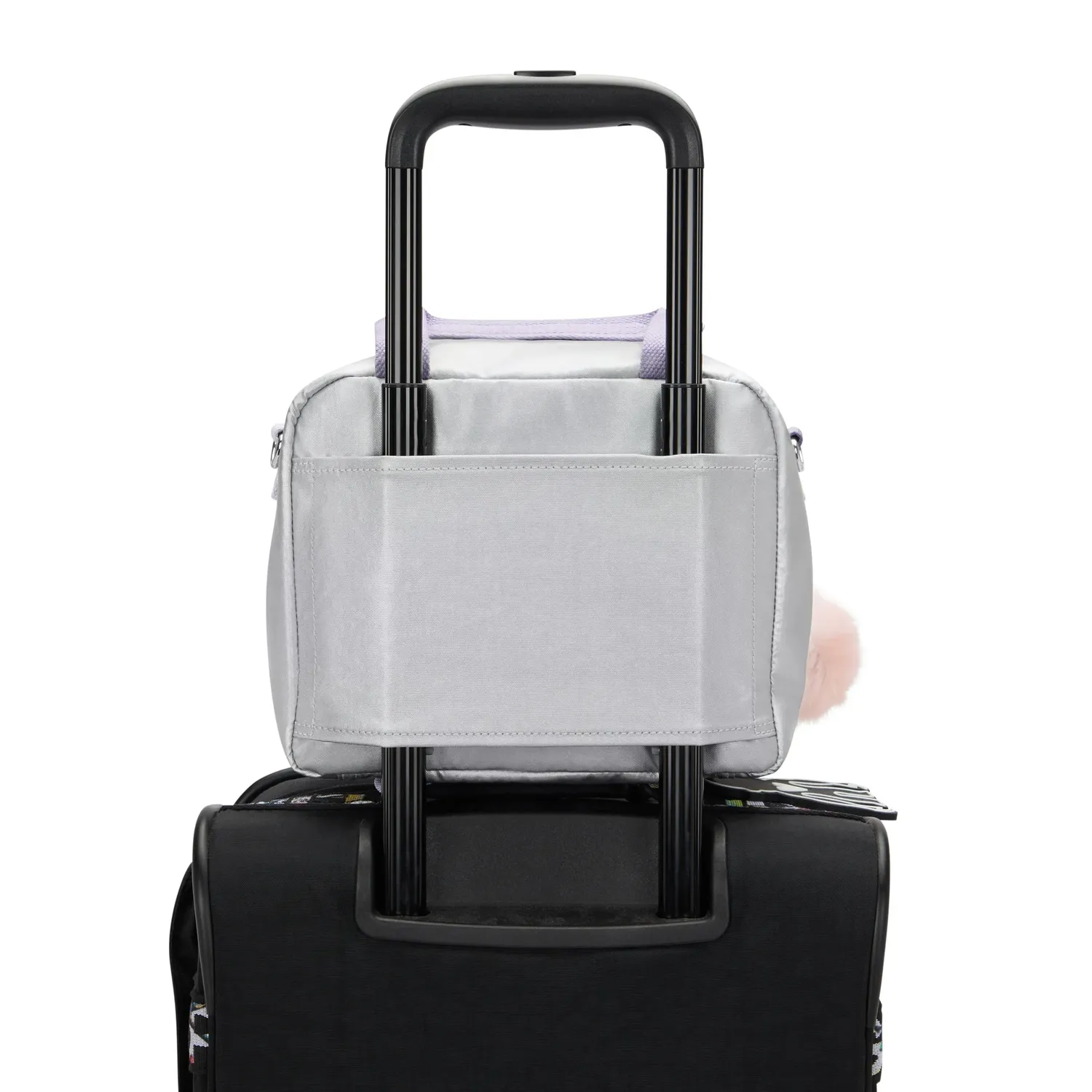 Kipling Miyo lunchtas Groot Silver Glow Metallic glans