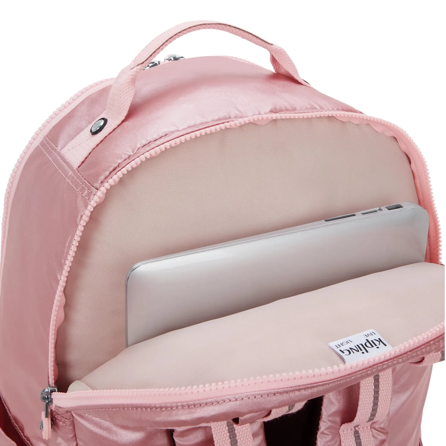 Kipling Seoul College Extra rugzak Groot Bronze Pink 15 inch