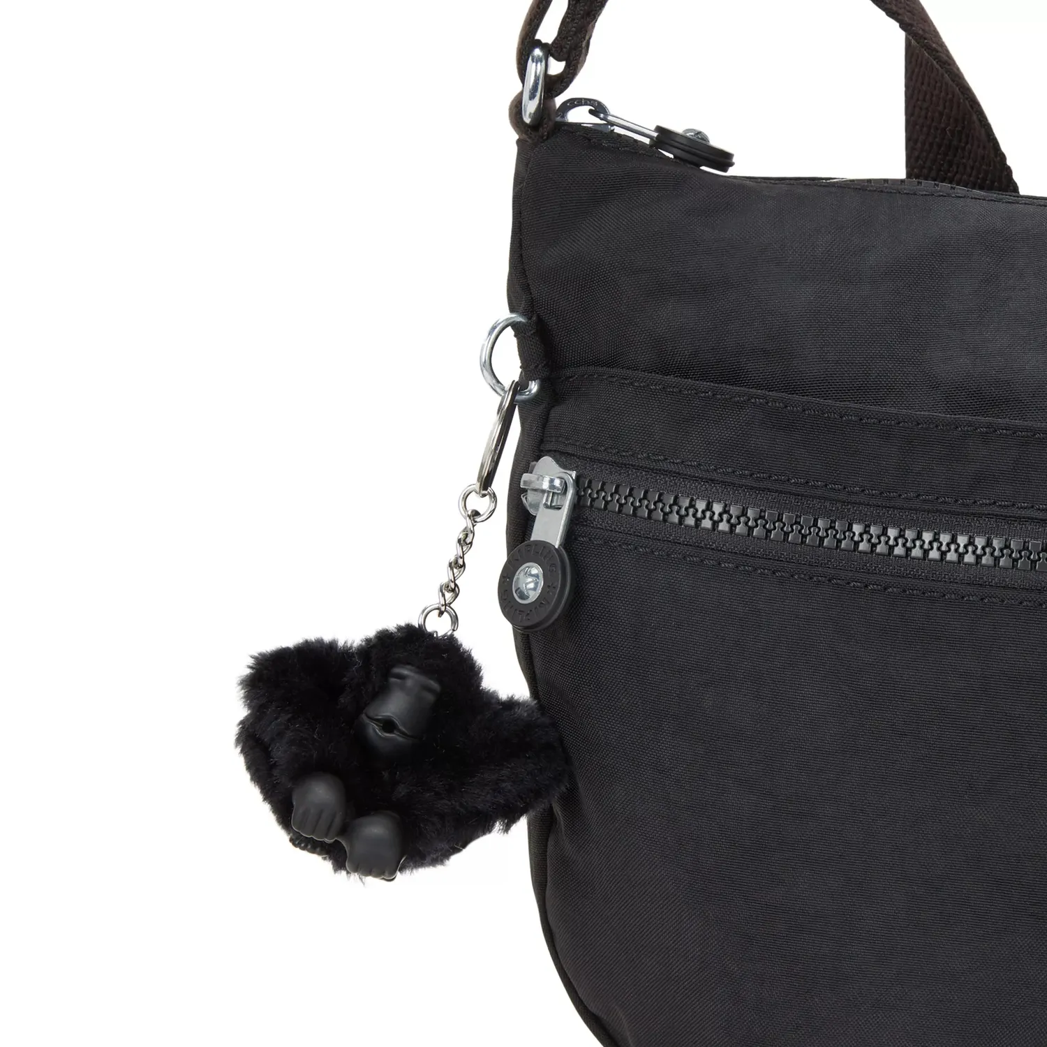 Kipling Izellah schoudertas Black Noir Medium waterafstotend