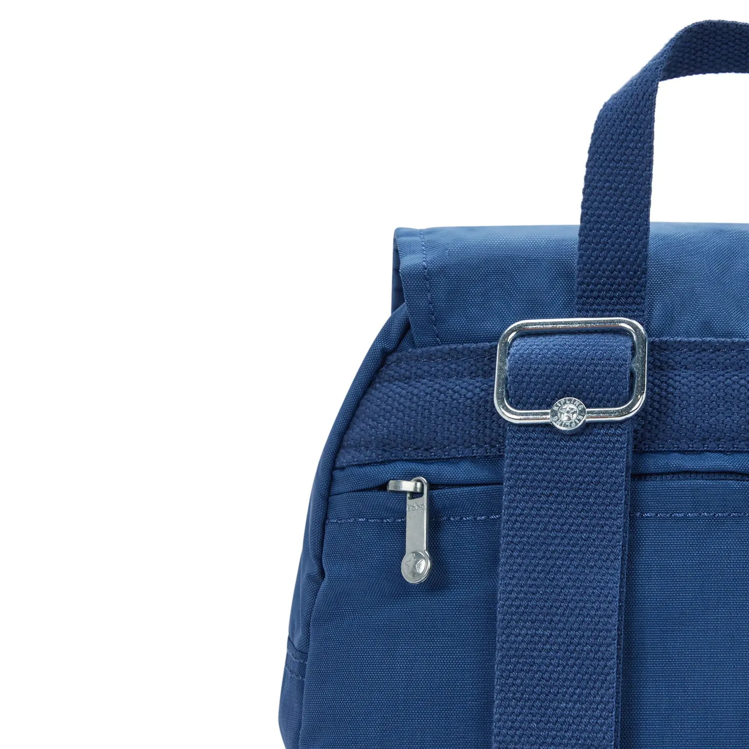 Kipling City Zip S rugzak Casual Blue klein met achtervak
