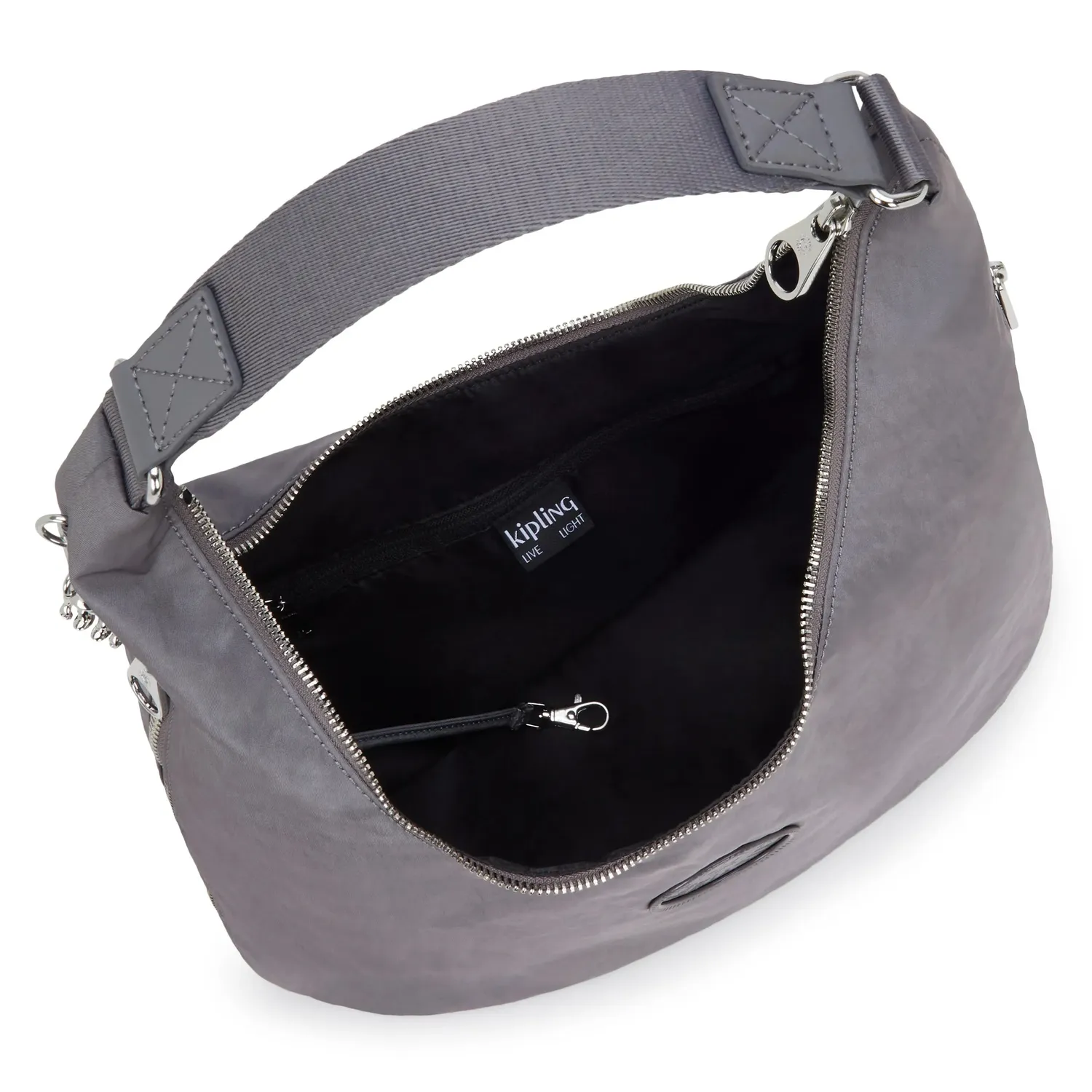 Kipling Eanna Zip schoudertas grey spice medium A4