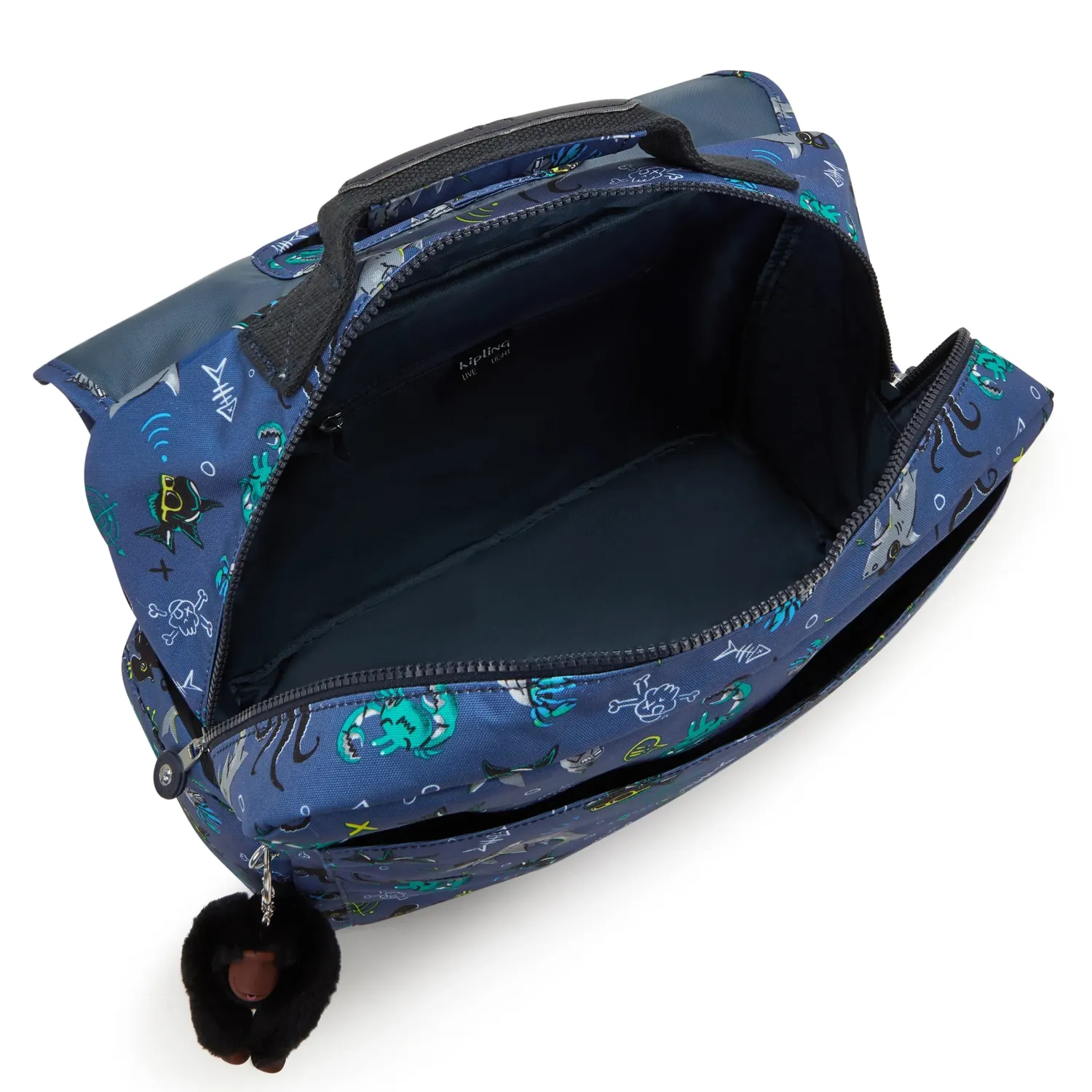 Kipling Codie M rugzak Undersea Party medium A4 flessen