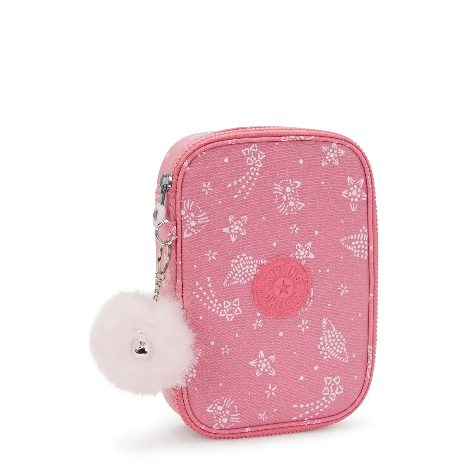 Kipling 100 Pens pennenzak Glitter Cats groot waterafstotend