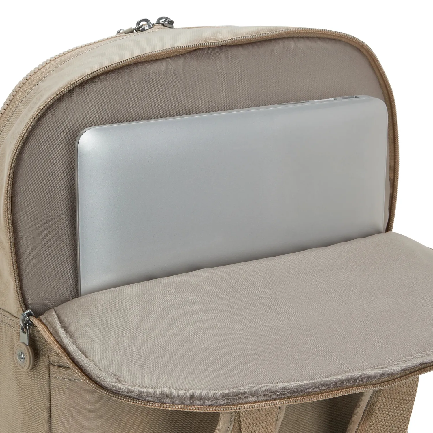 Kipling Kazuki L rugzak Soft Taupe Groot 15 inch laptop