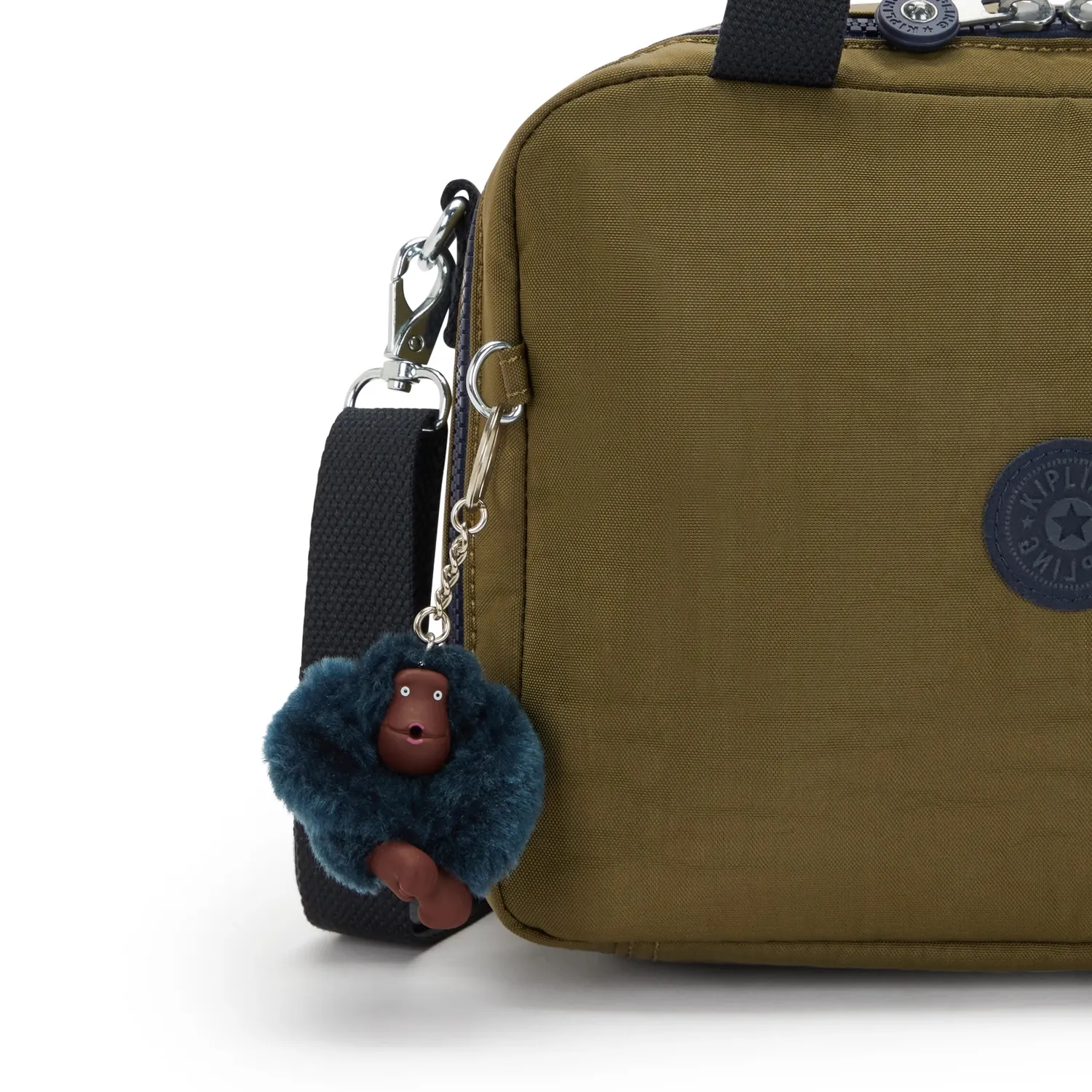 Kipling Miyo lunchtas Groot Treasure Green geïsoleerd