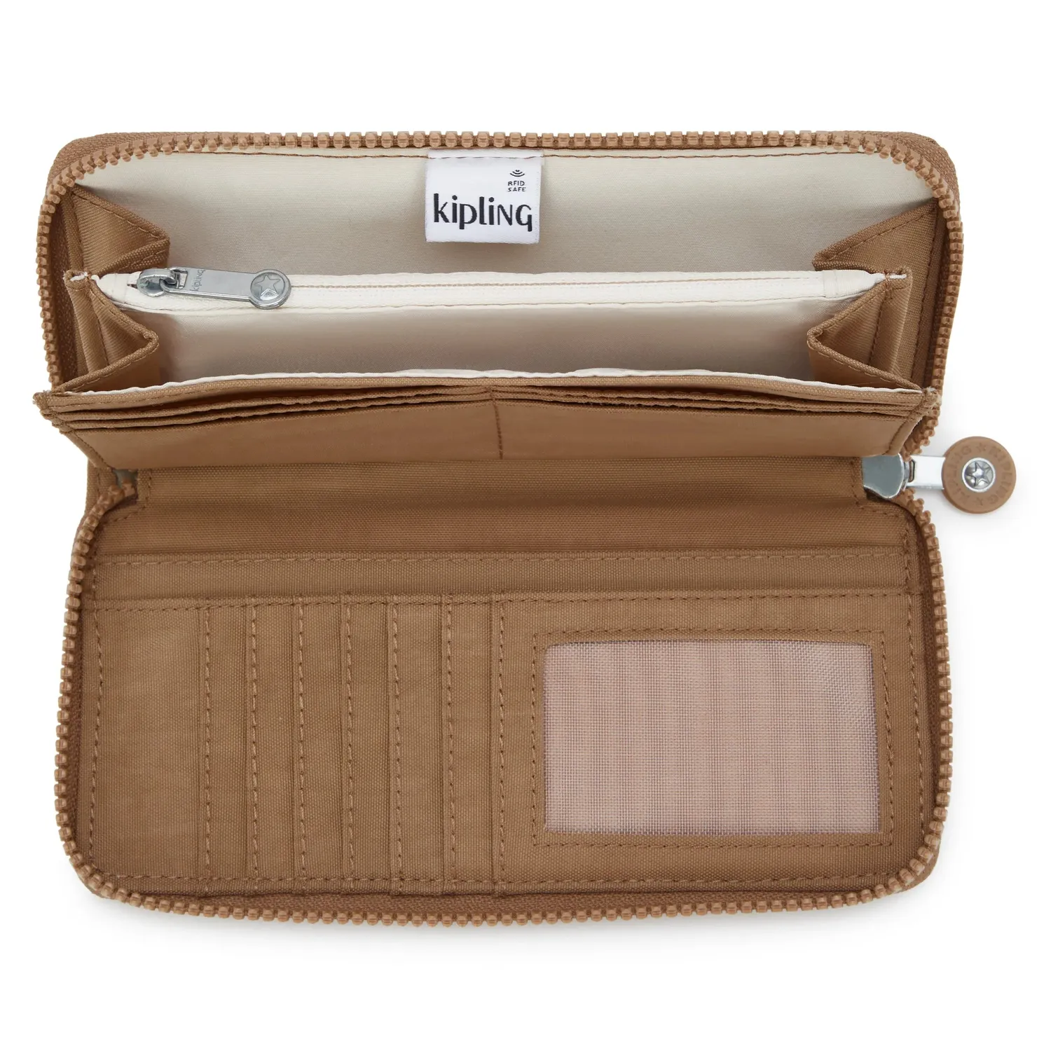 Kipling Money World portemonnee Early Tan groot met rits