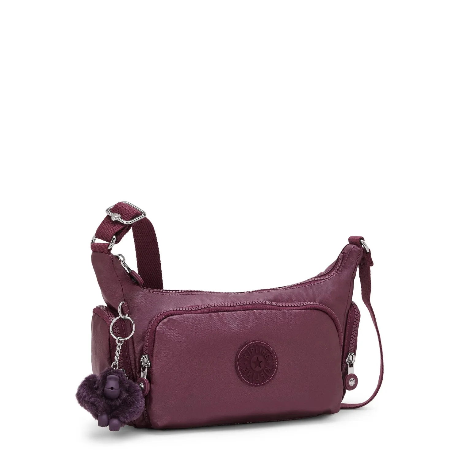 Kipling Gabbette S crossbody Grape Wine Metallic Klein