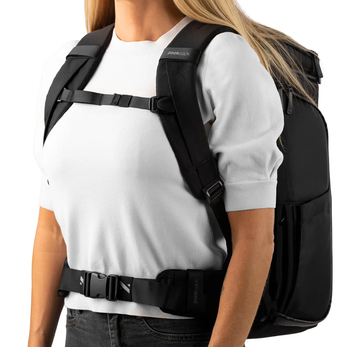 Zeeksack heupgordel zwart 107 cm afneembaar