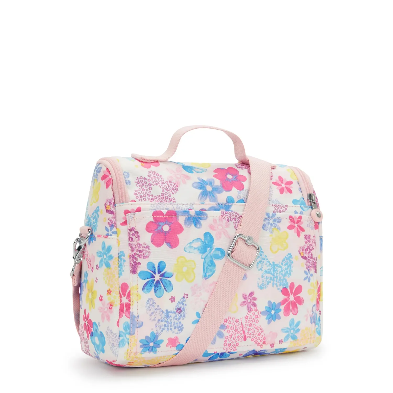 Kipling New Kichirou lunchtas Flower Stamp groot trolleyband