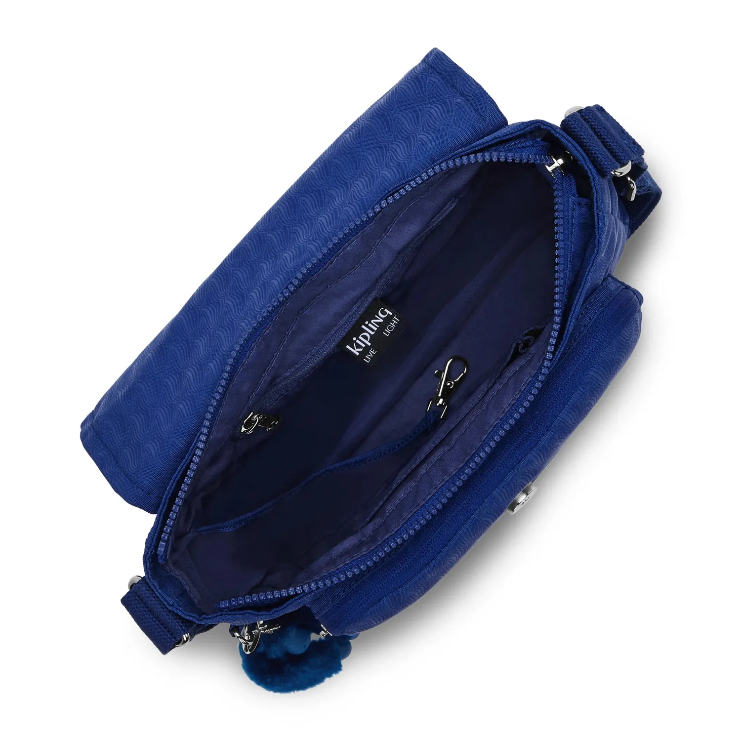 Kipling Dalma Medium Crossbody Tas Diamond Wave Emboss