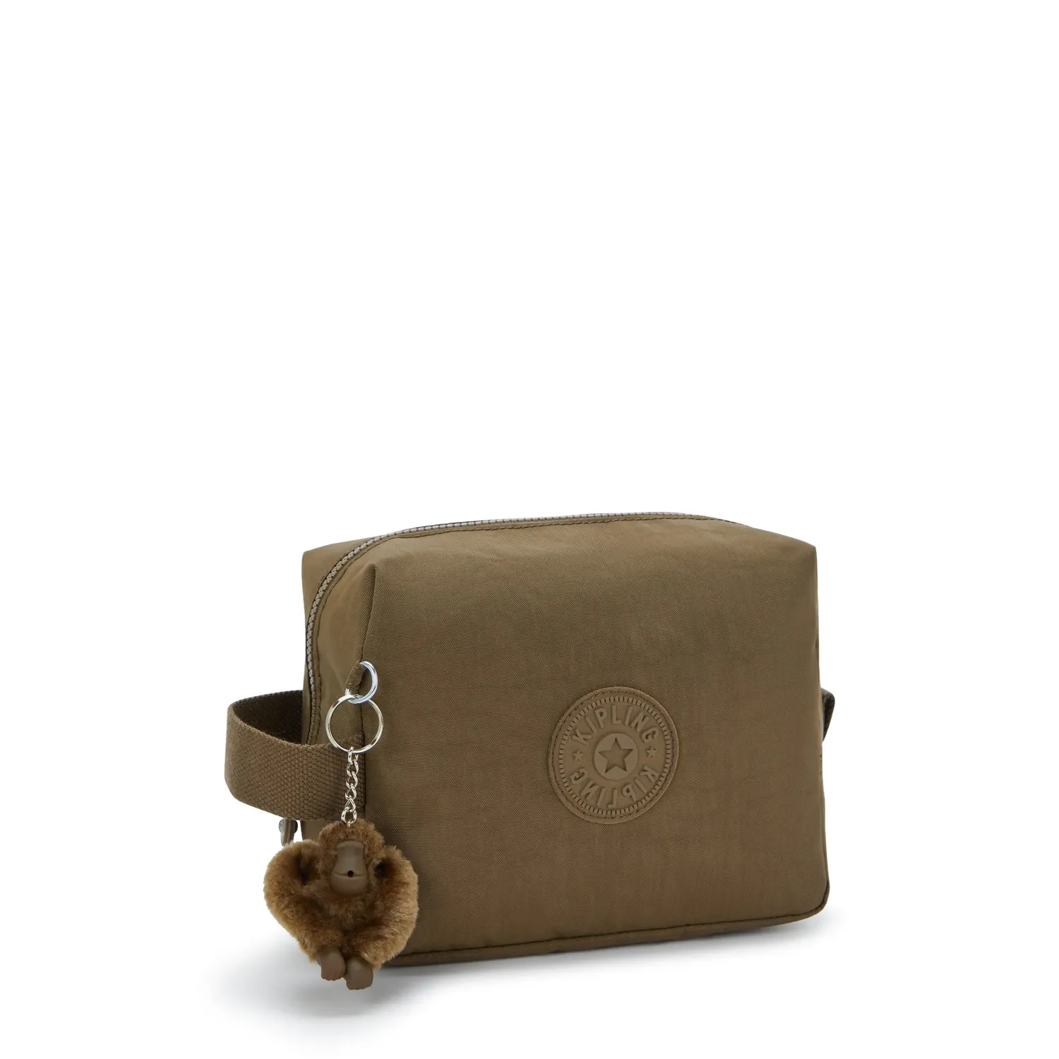 Kipling Parac toilettas groot Smooth Khaki afveegbaar