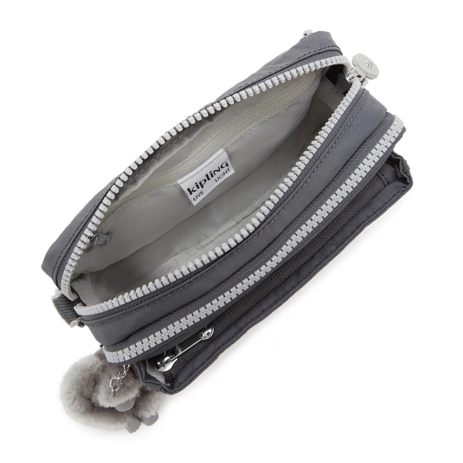 Kipling Abanu Multi crossbody tas Moonlit Grey klein verstelbaar
