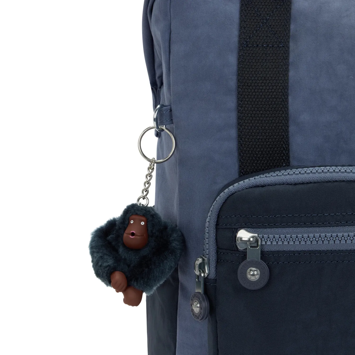 Kipling Buddy rugzak Game Grey Medium met laptopvak