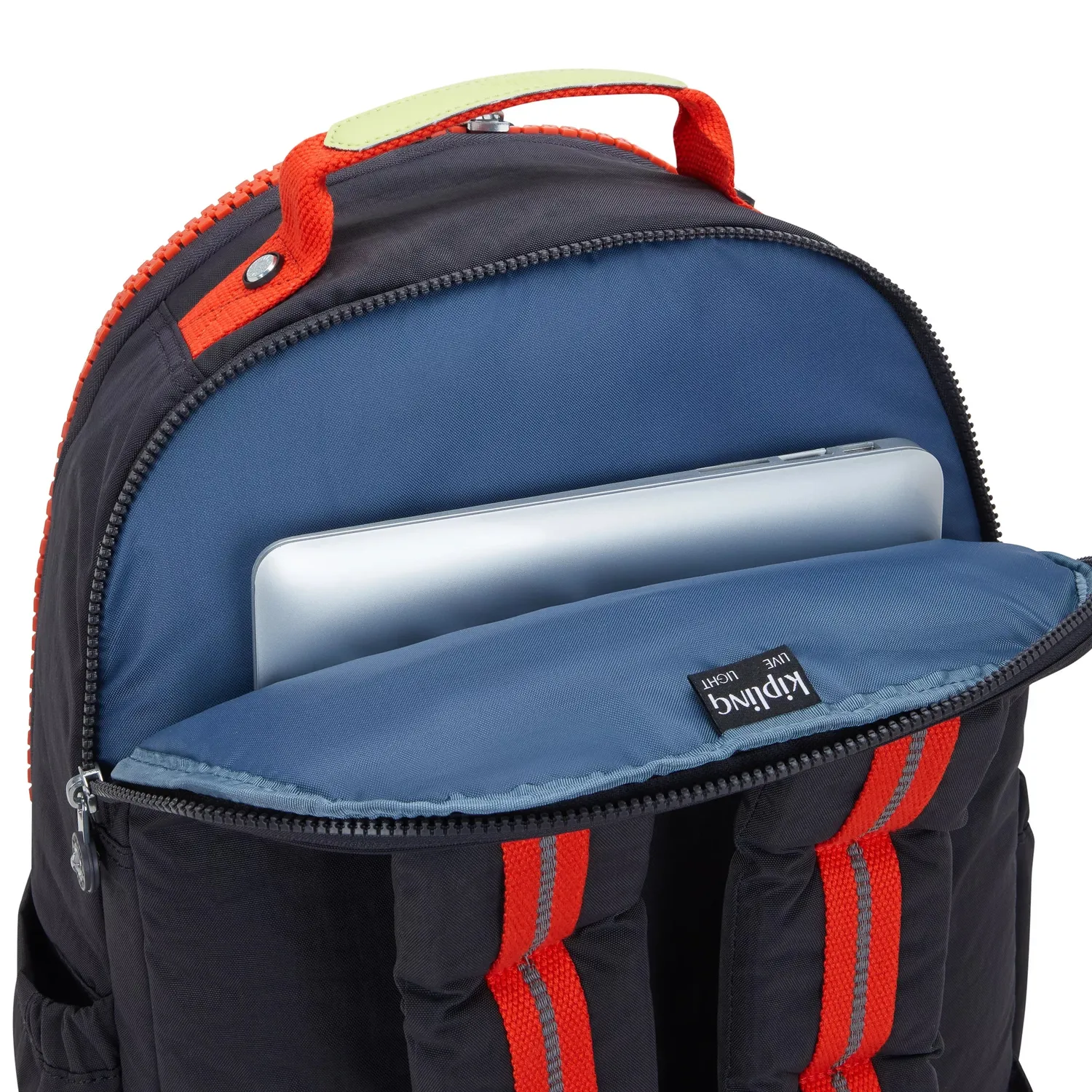 Kipling Bold Seoul Lap rugzak Iron Bold Zip groot 15 inch