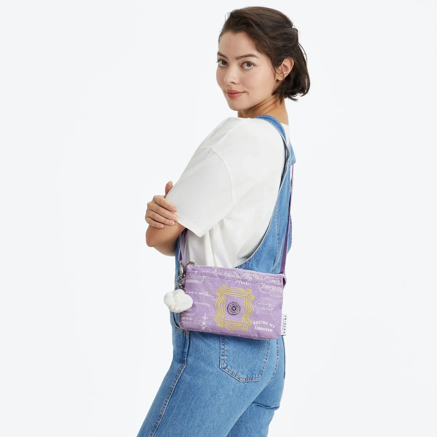 Kipling Riri crossbodytas Klein Framed Lilac waterafstotend