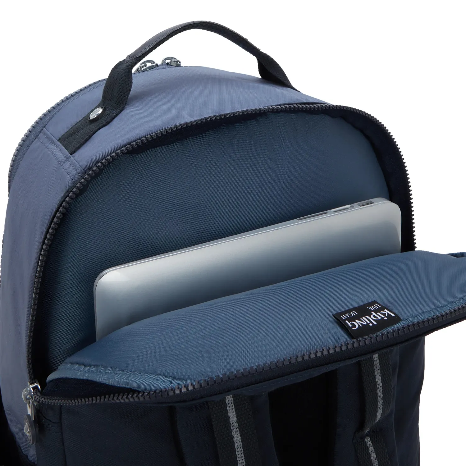Kipling Seoul College Extra rugzak Game Grey groot grijs