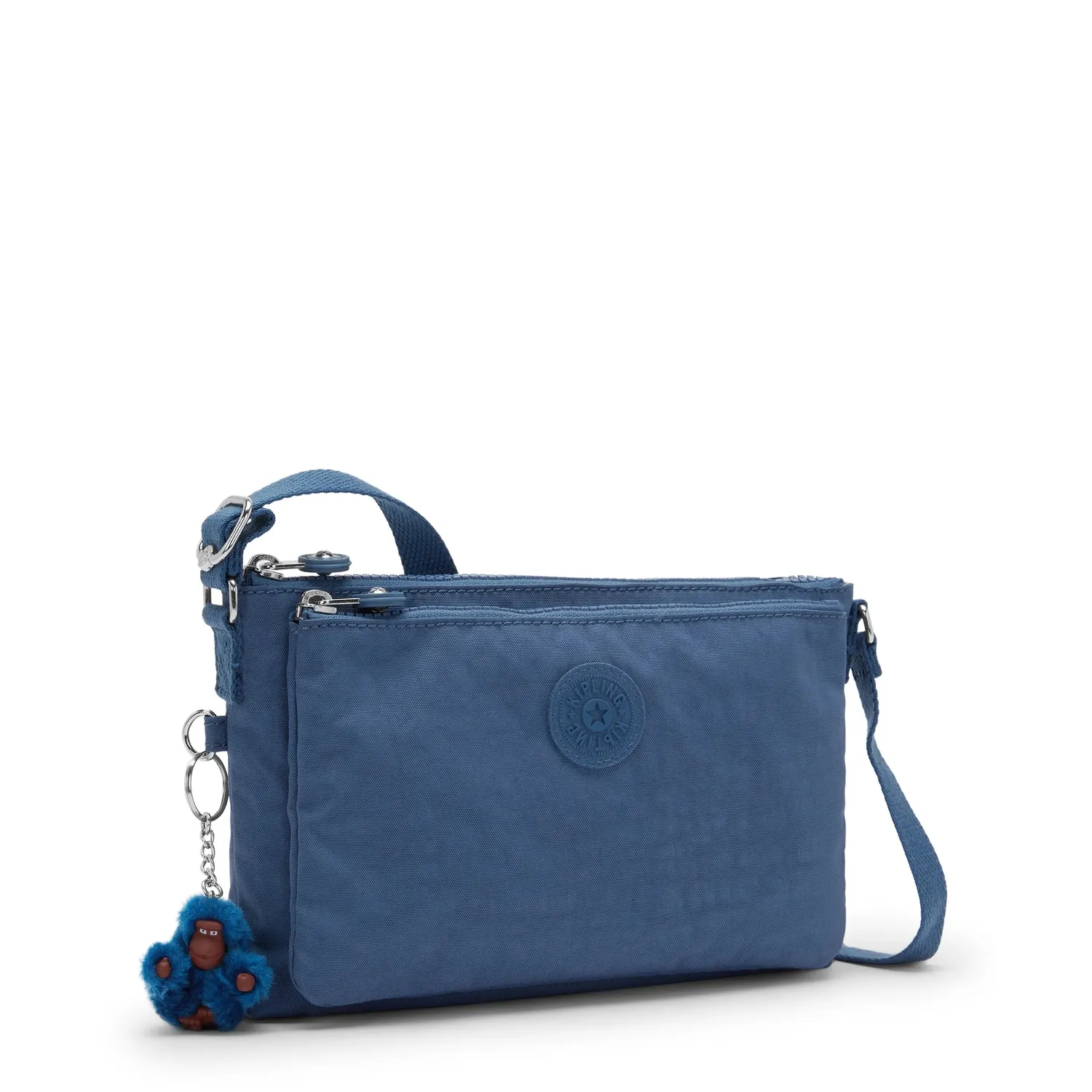 Kipling Mikaela schoudertas klein Delicate Blue crossbody