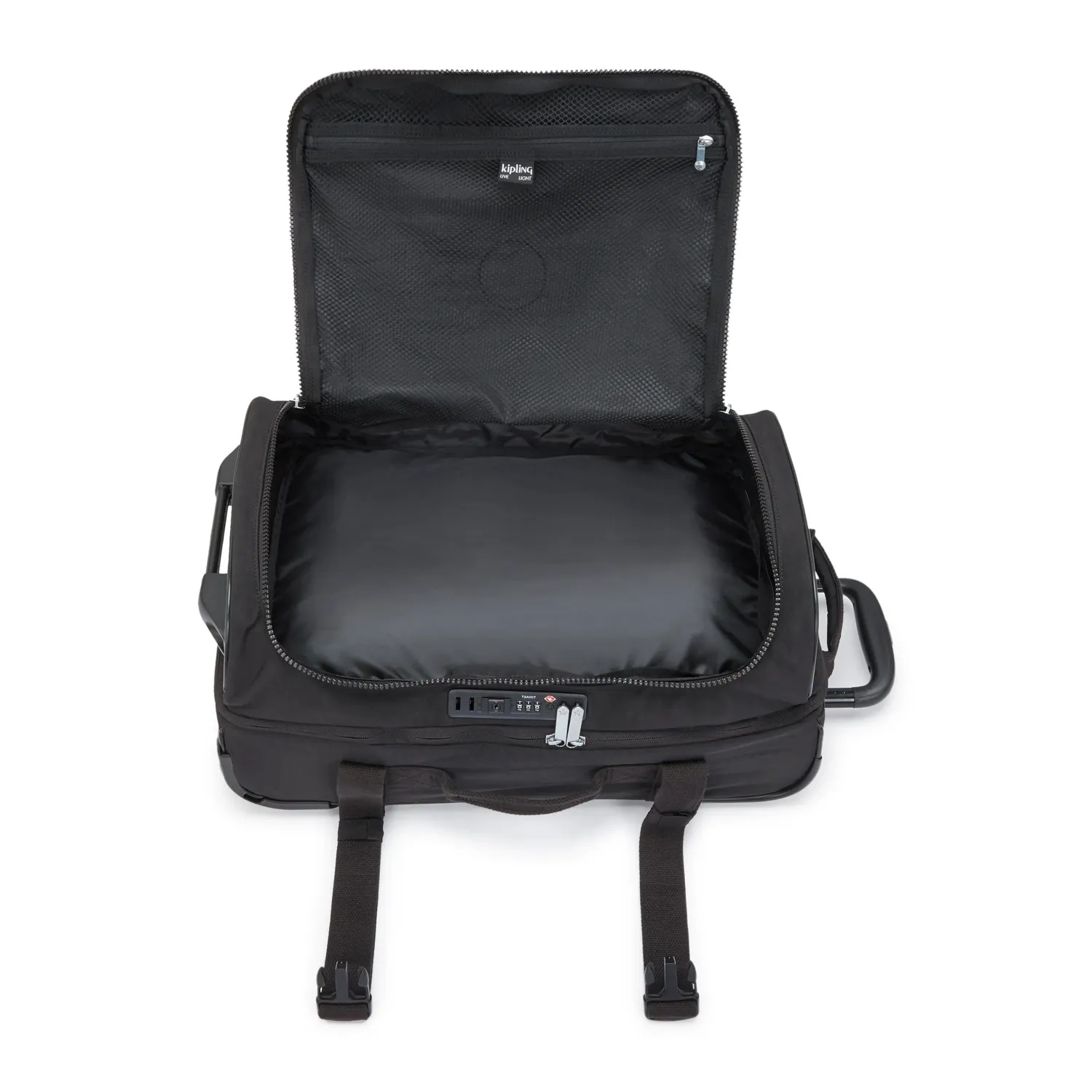 Kipling Aviana S reistas klein Black Noir met 2 wielen